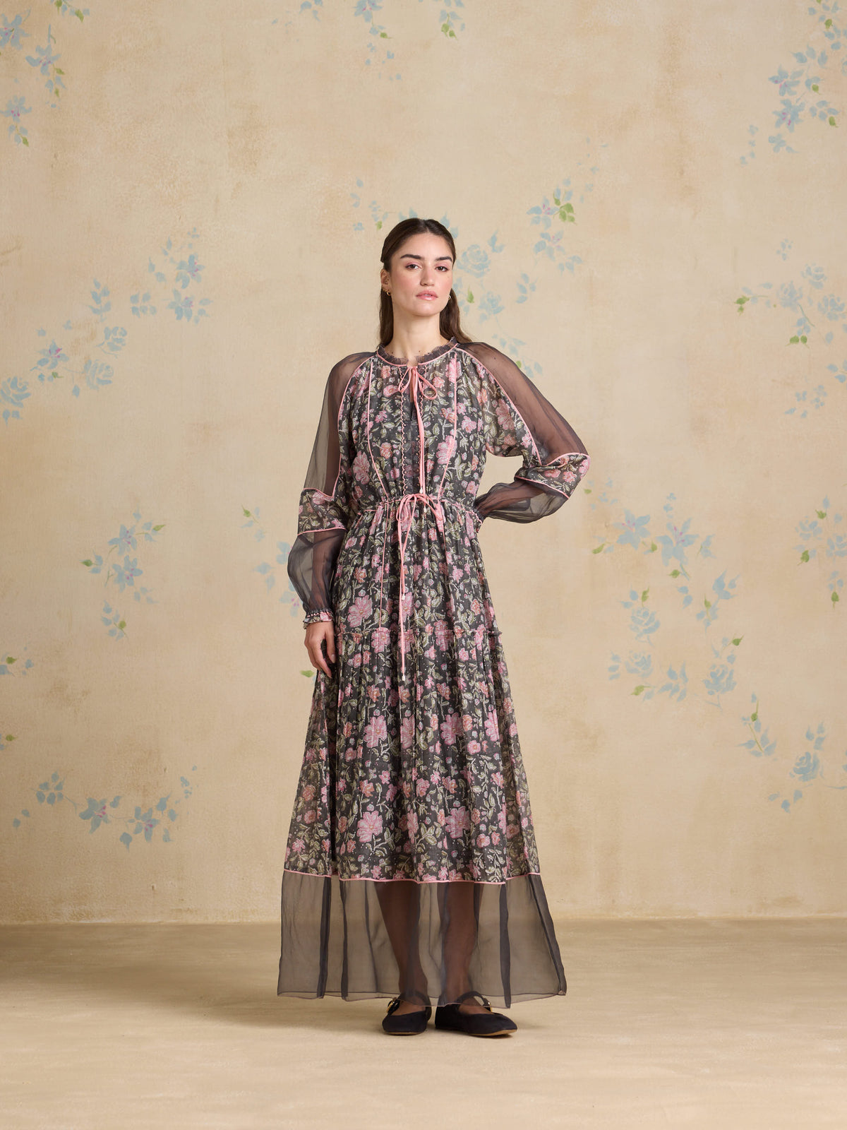 Rose Noir Maxi Dress