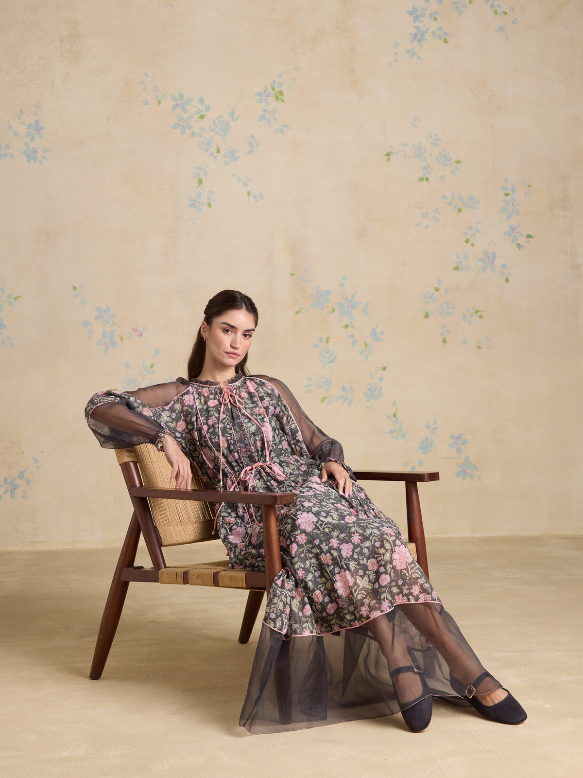 Rose Noir Maxi Dress