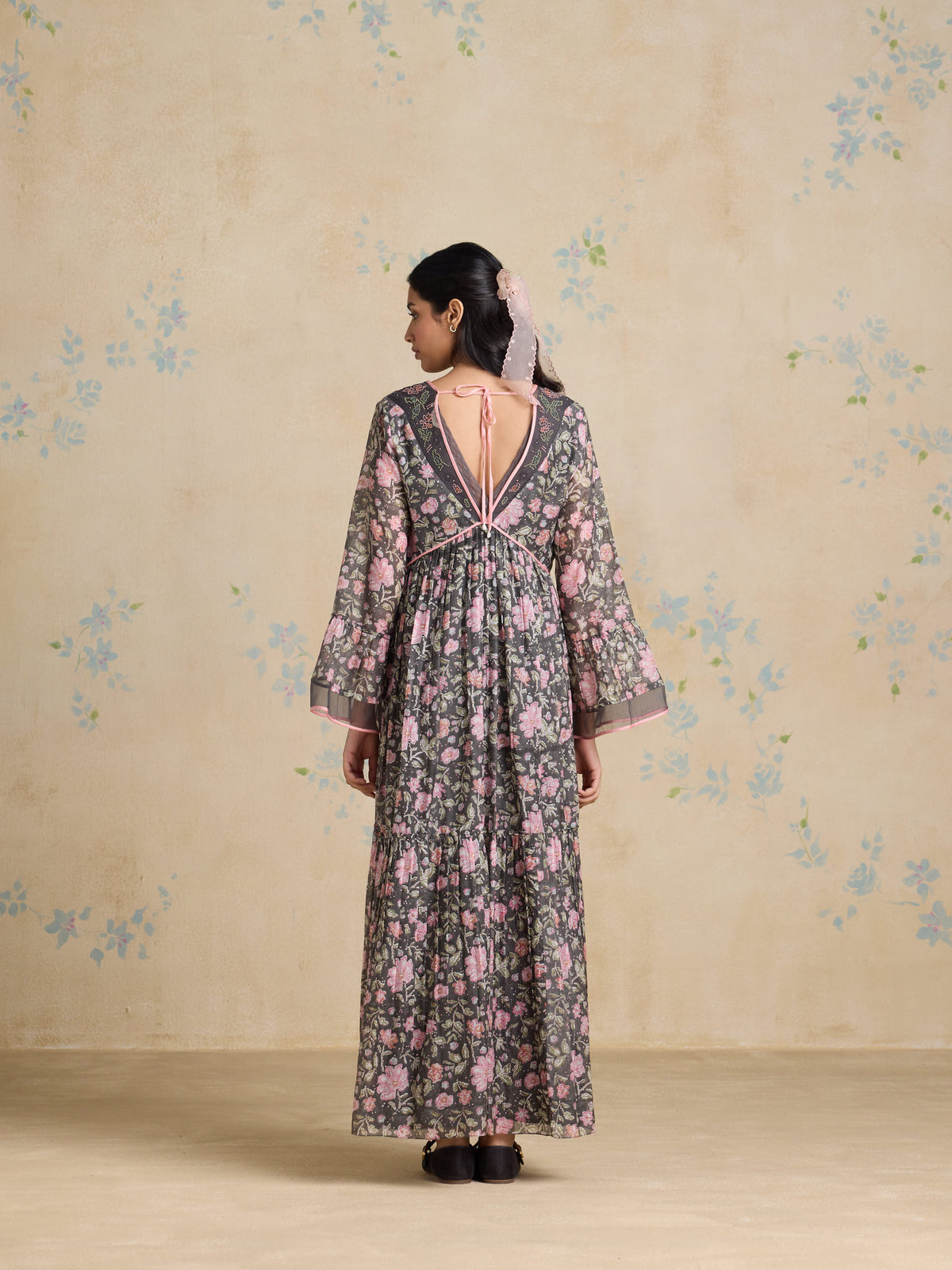 Shadow Bloom Maxi Dress