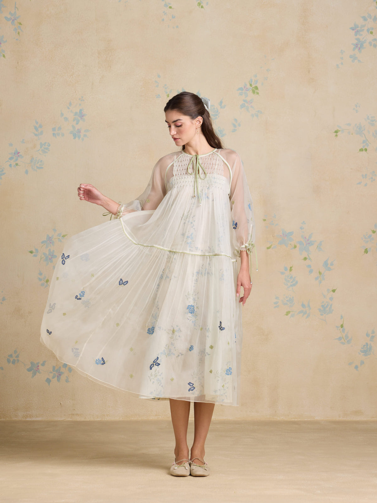 White Poem Organza Dress