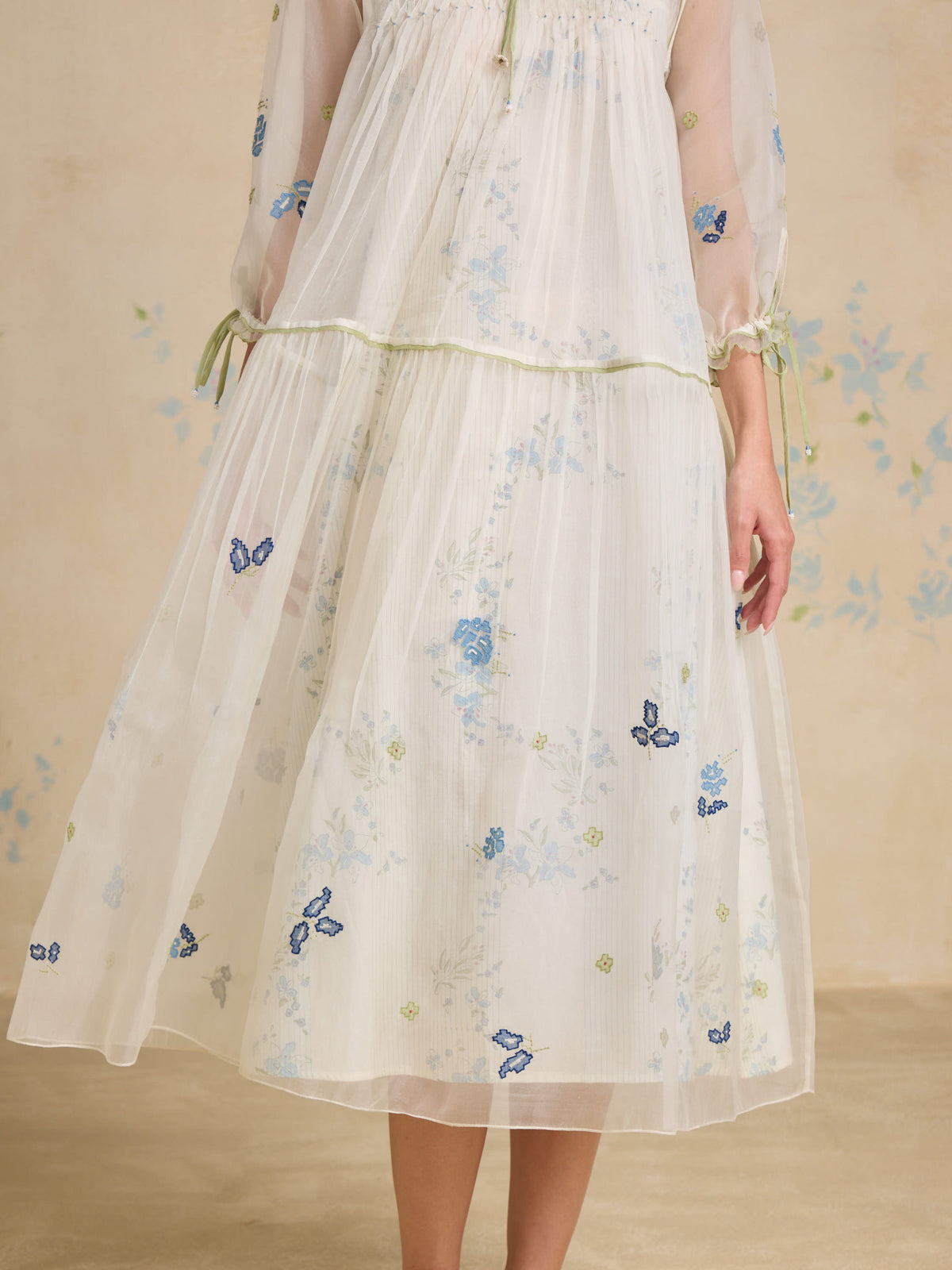 White Poem Organza Dress