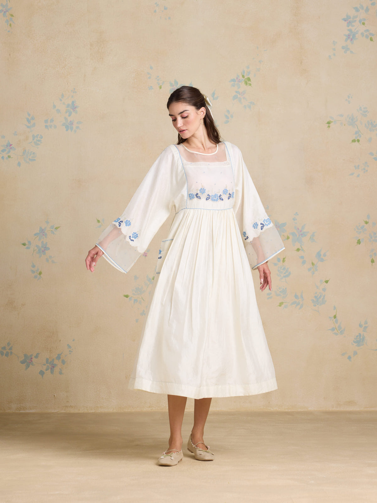 Soft Whispers Silk Kaftan