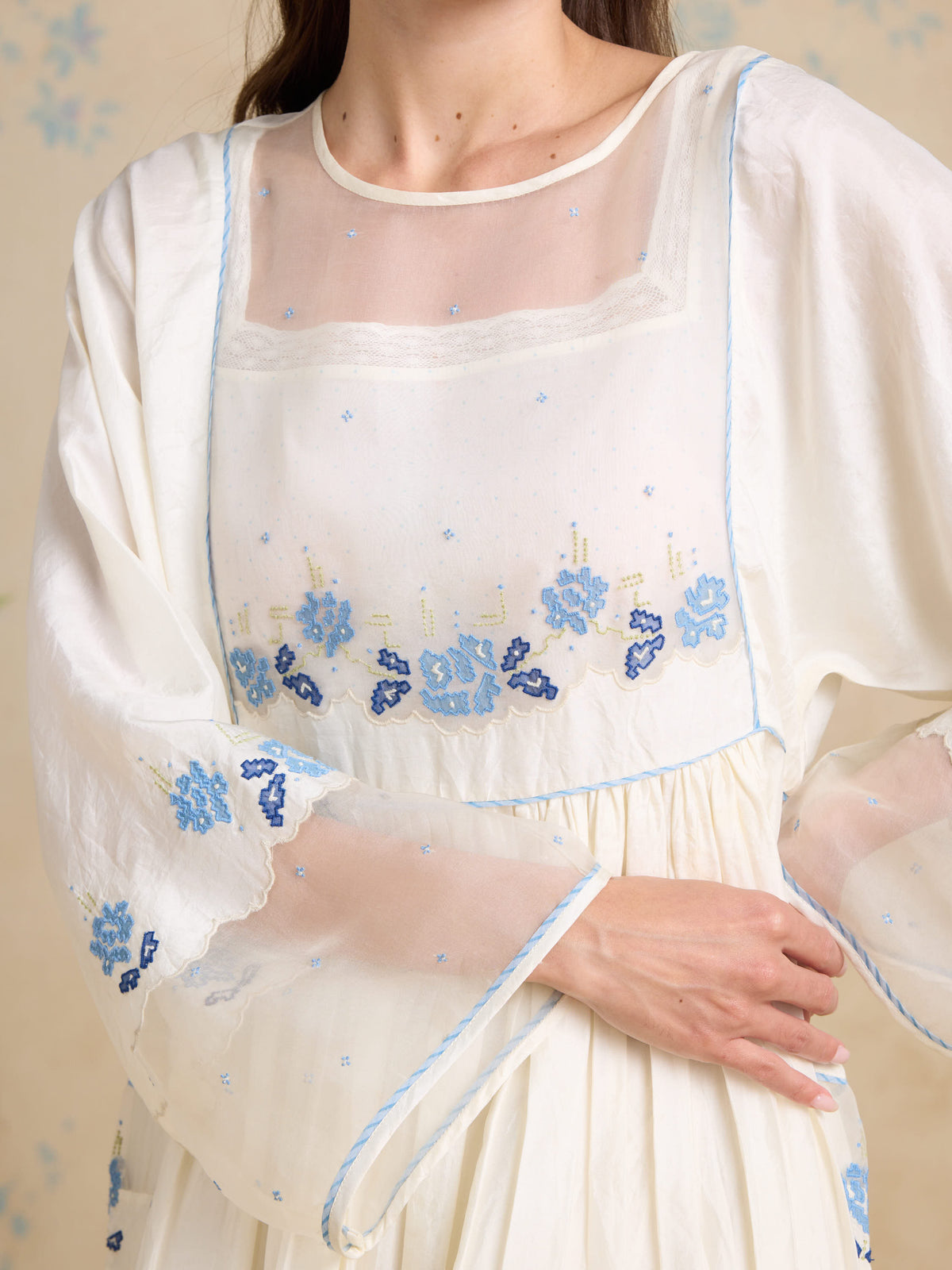 Soft Whispers Silk Kaftan