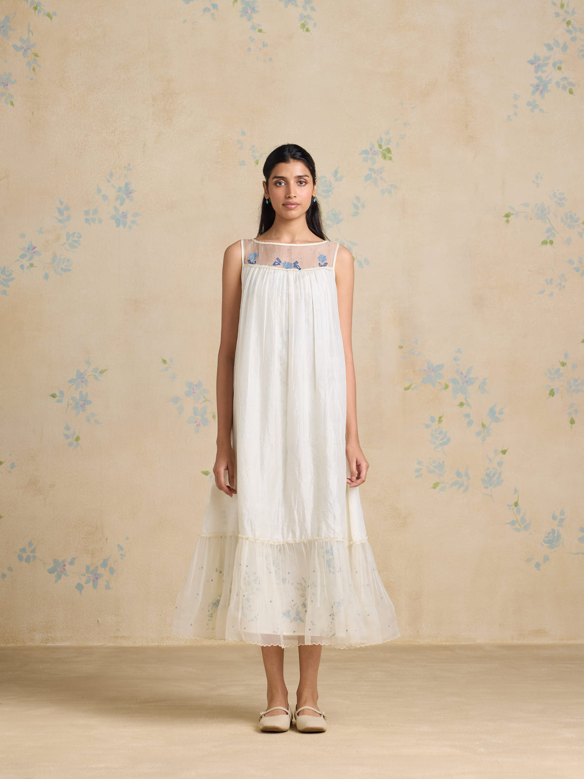 Eira Silk Midi Dress