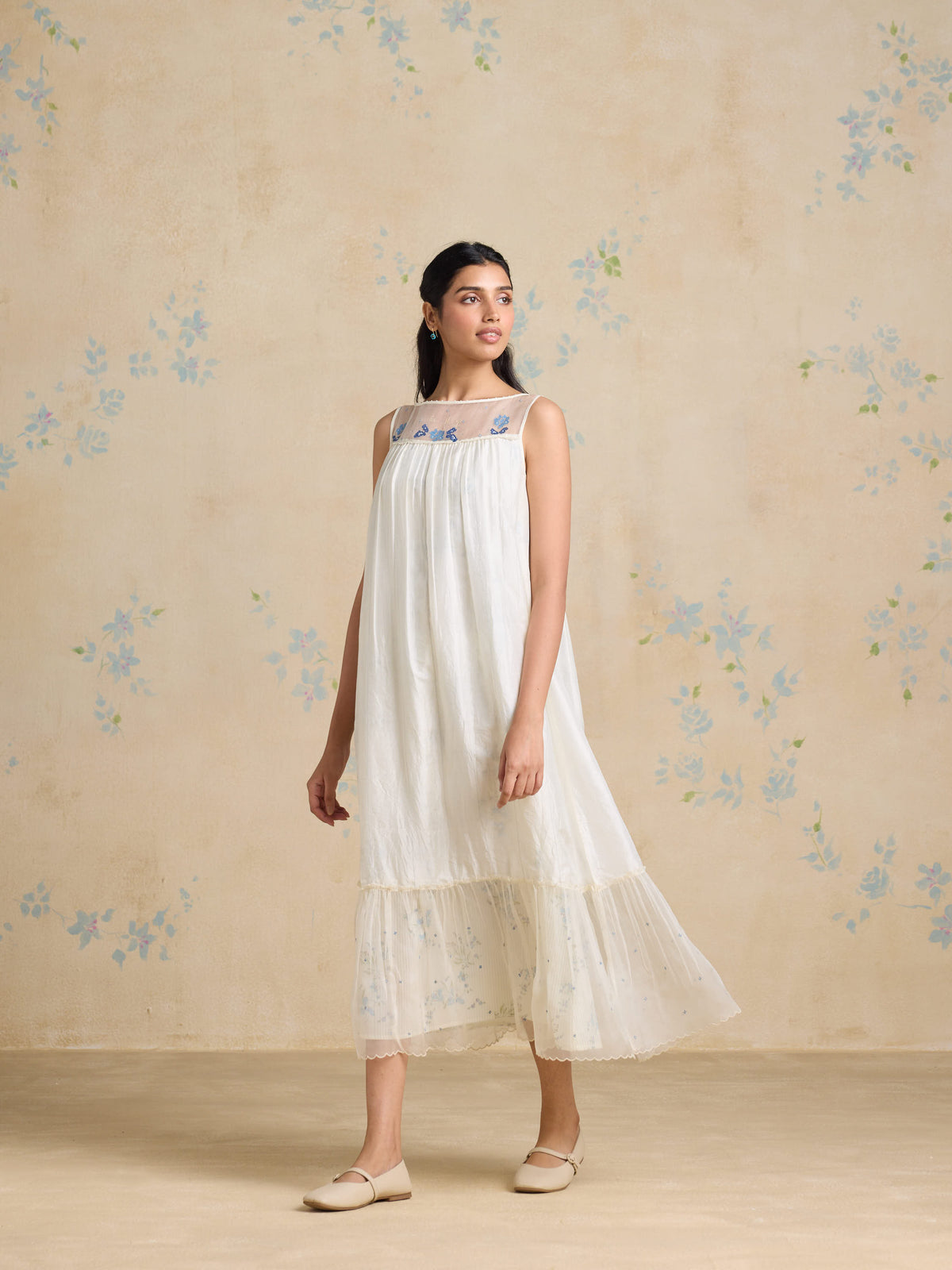 Eira Silk Midi Dress