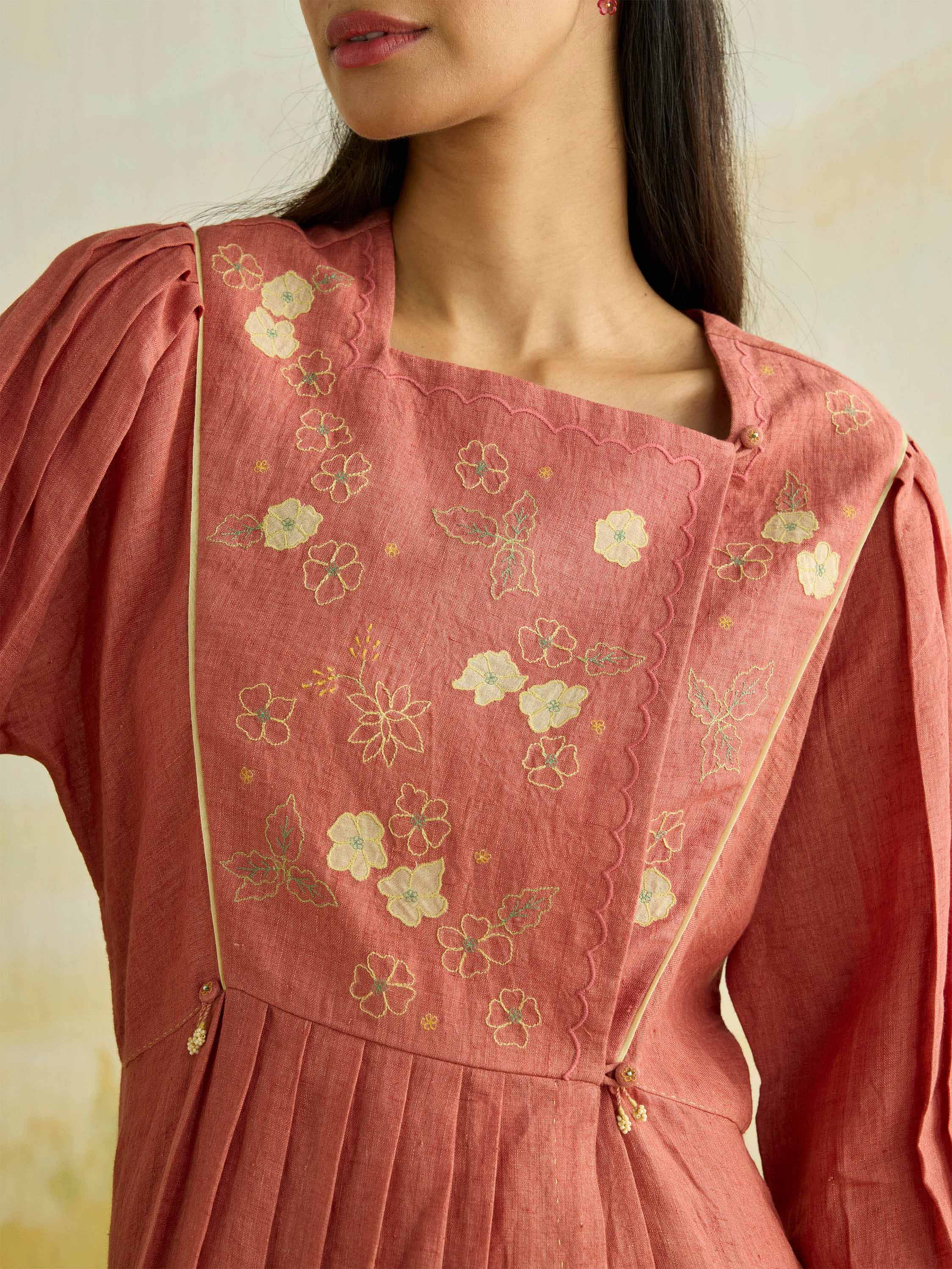 Clayrose Linen Midi Dress