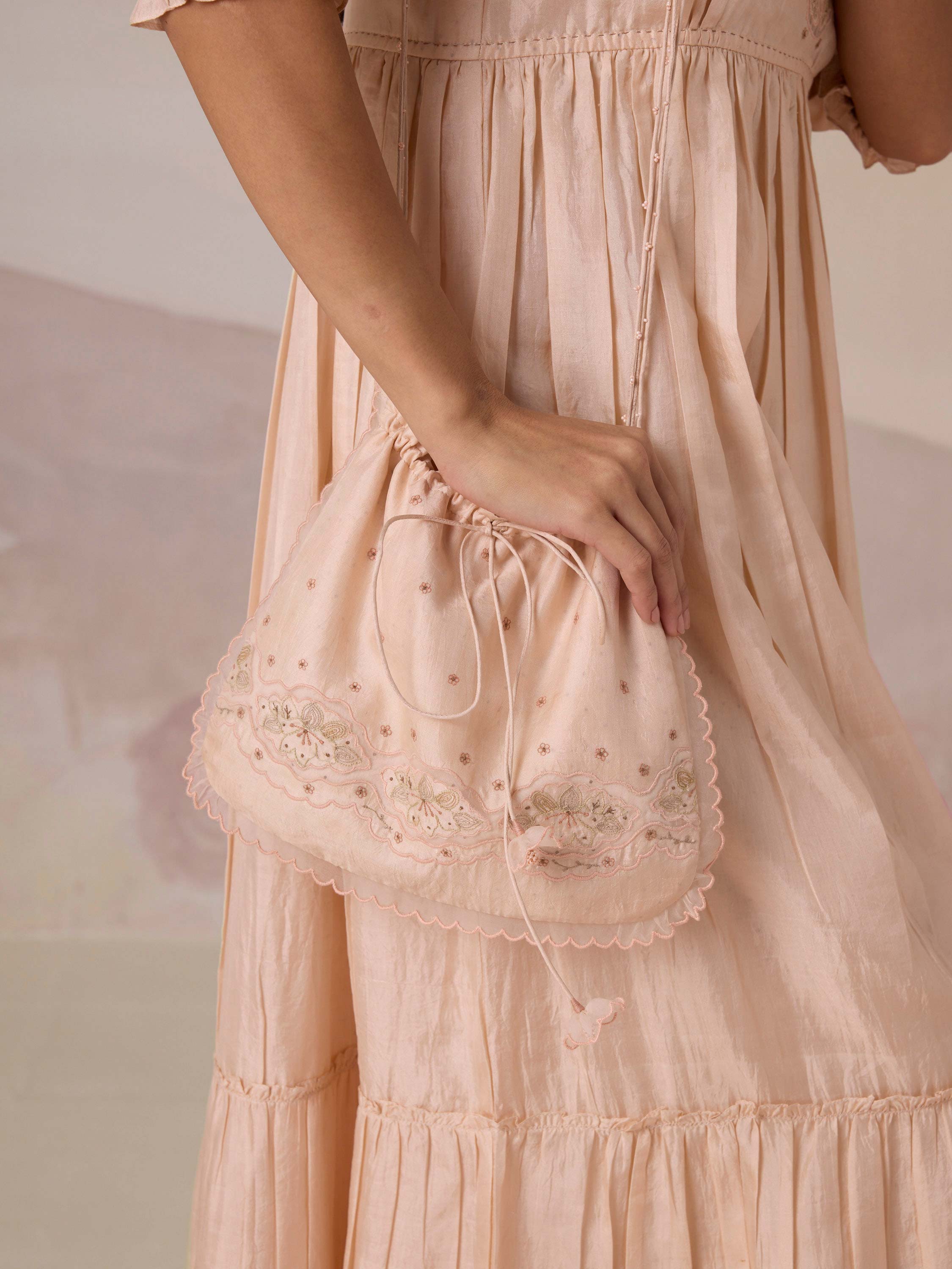 Trace Petals Silk Bag
