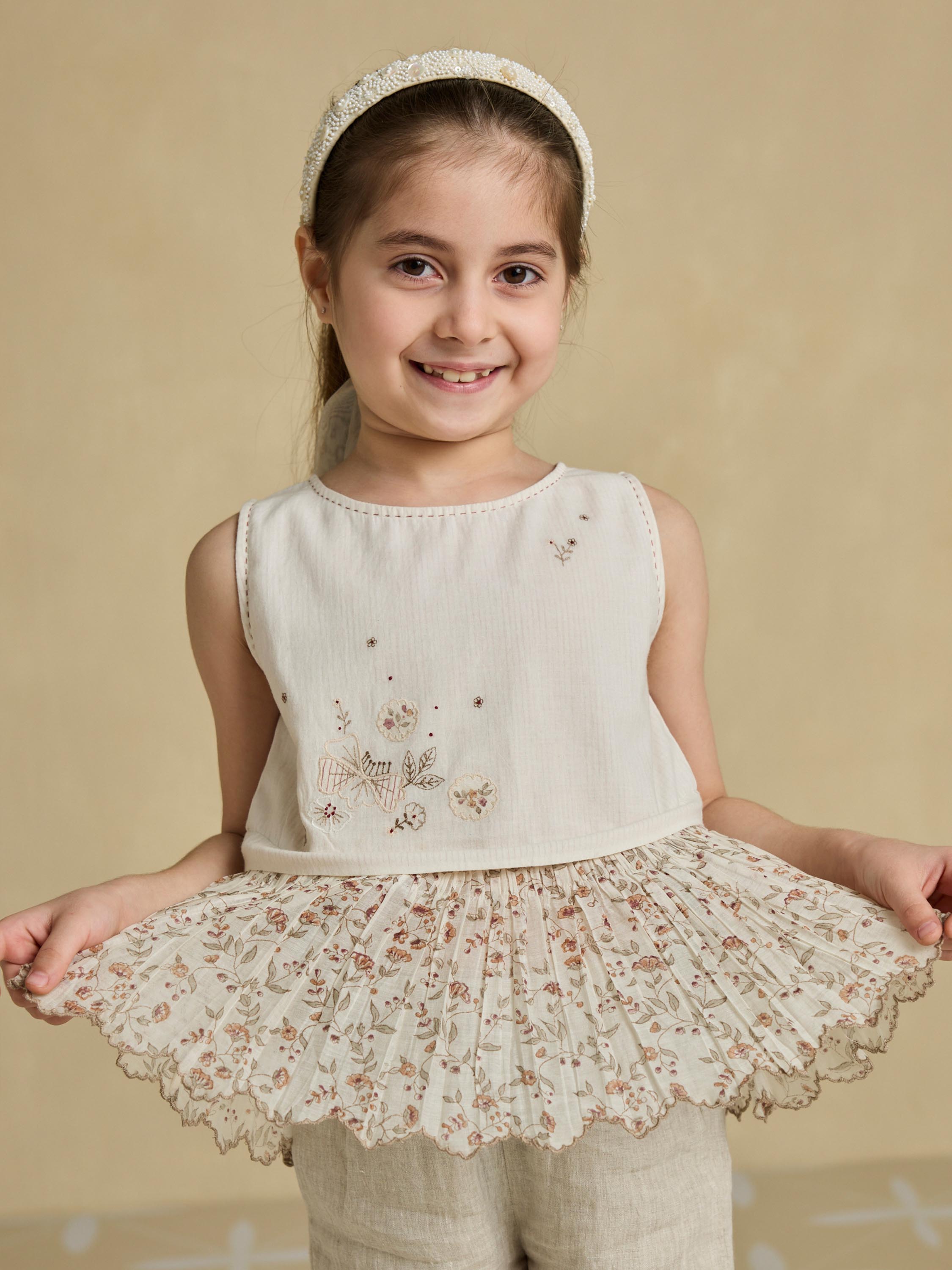 Fondly Little Peplum Top