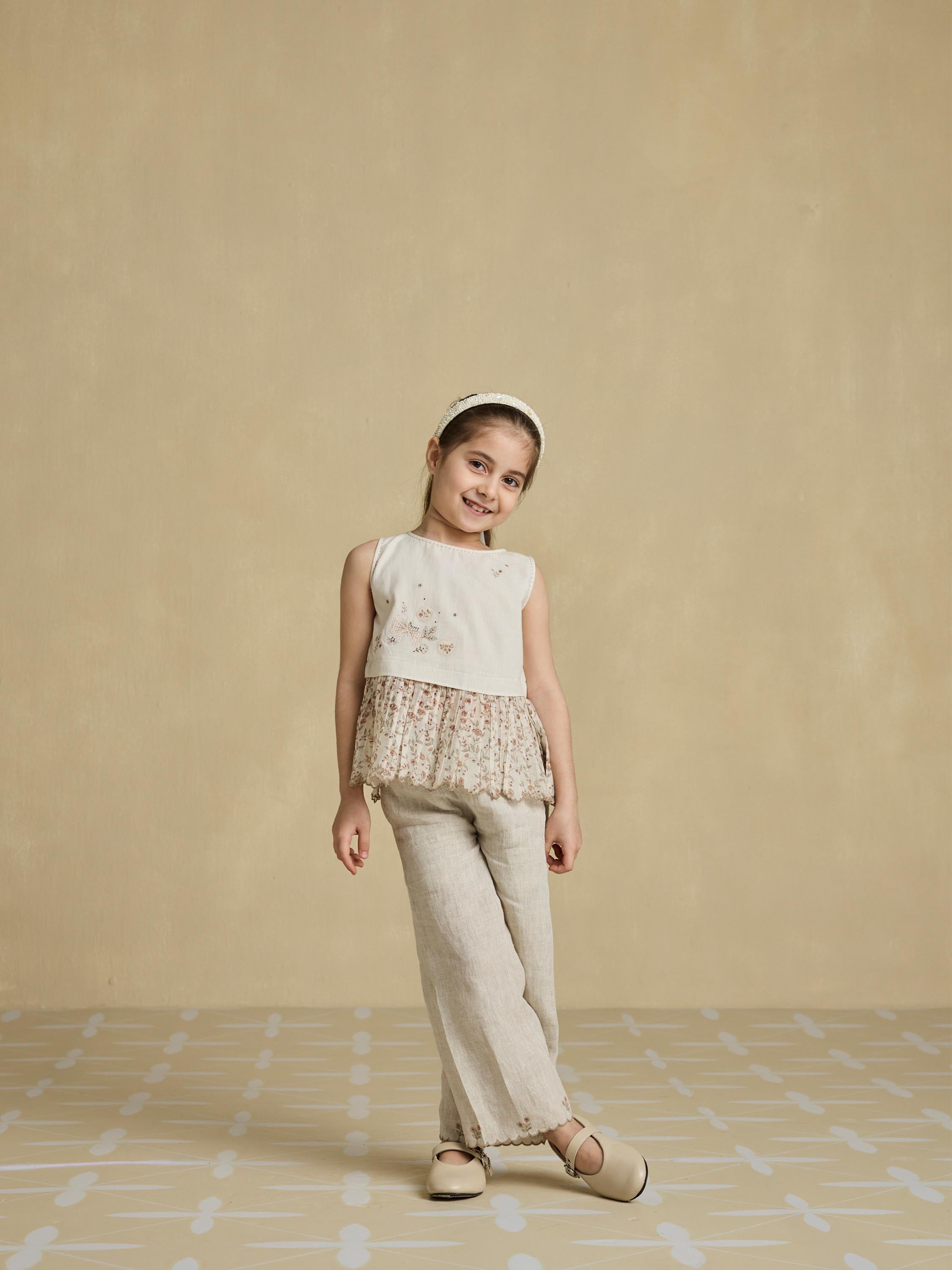 Fondly Little Peplum Top