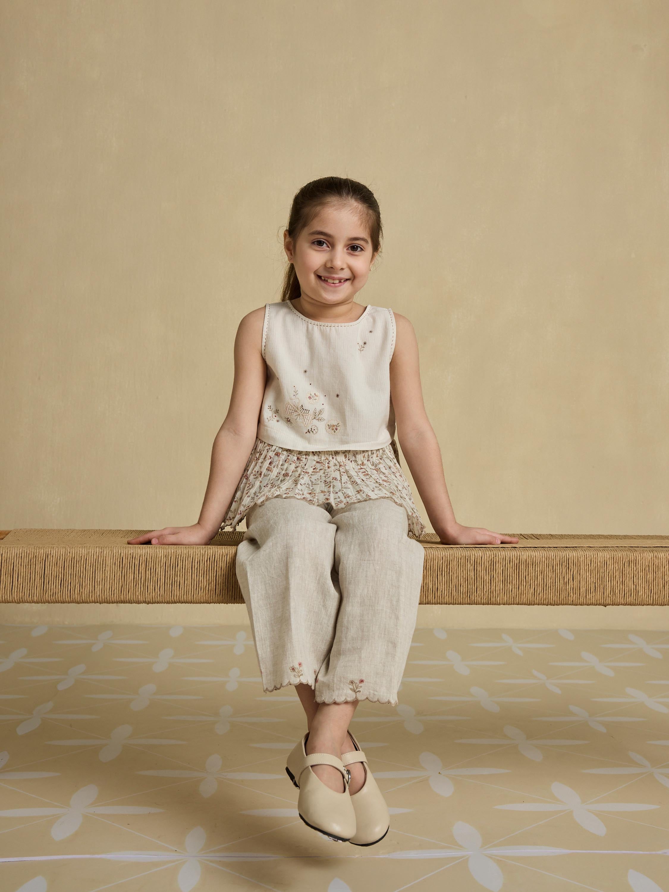 Fondly Little Peplum Top