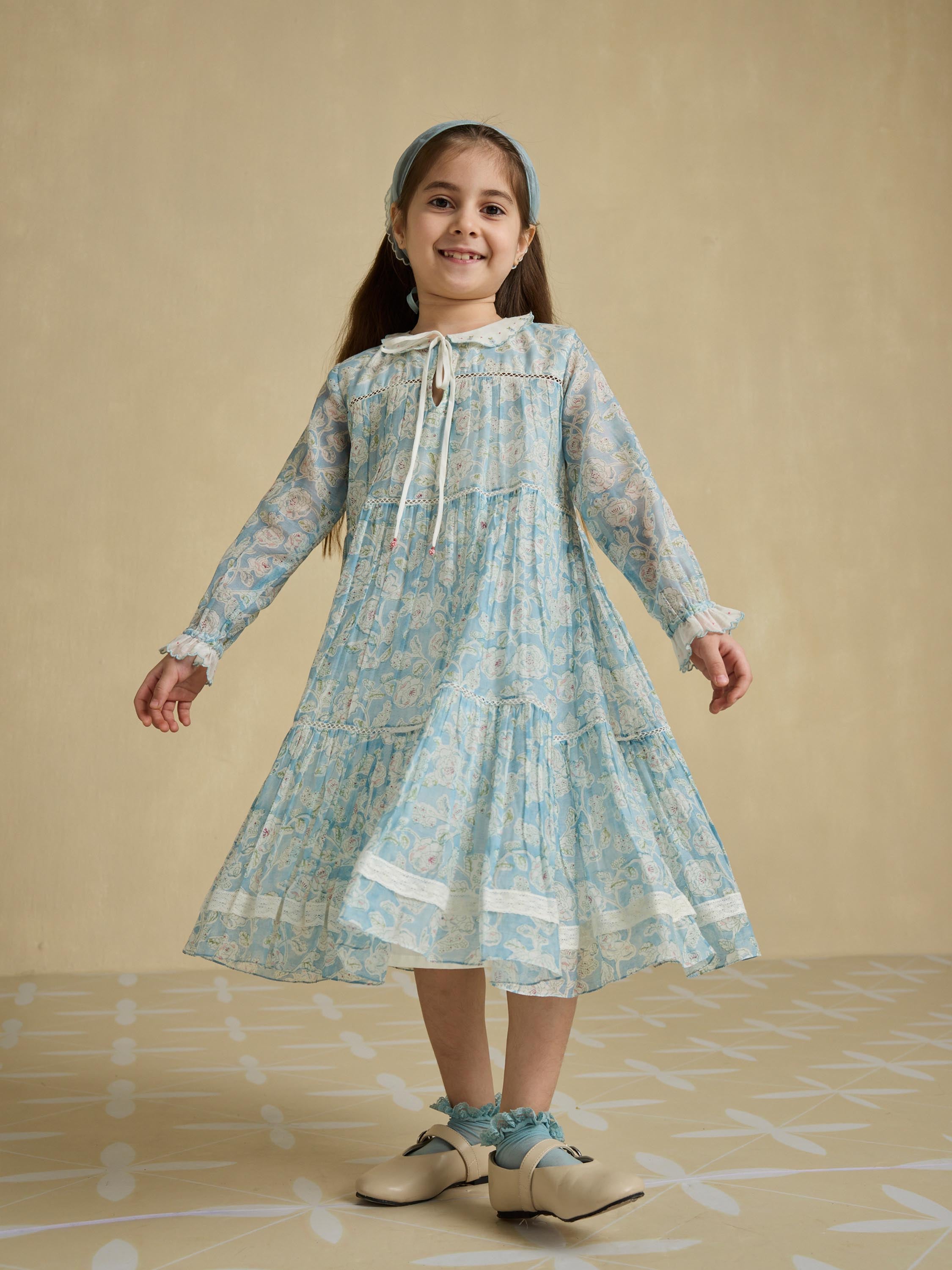 Blue Umbrella Little Dress