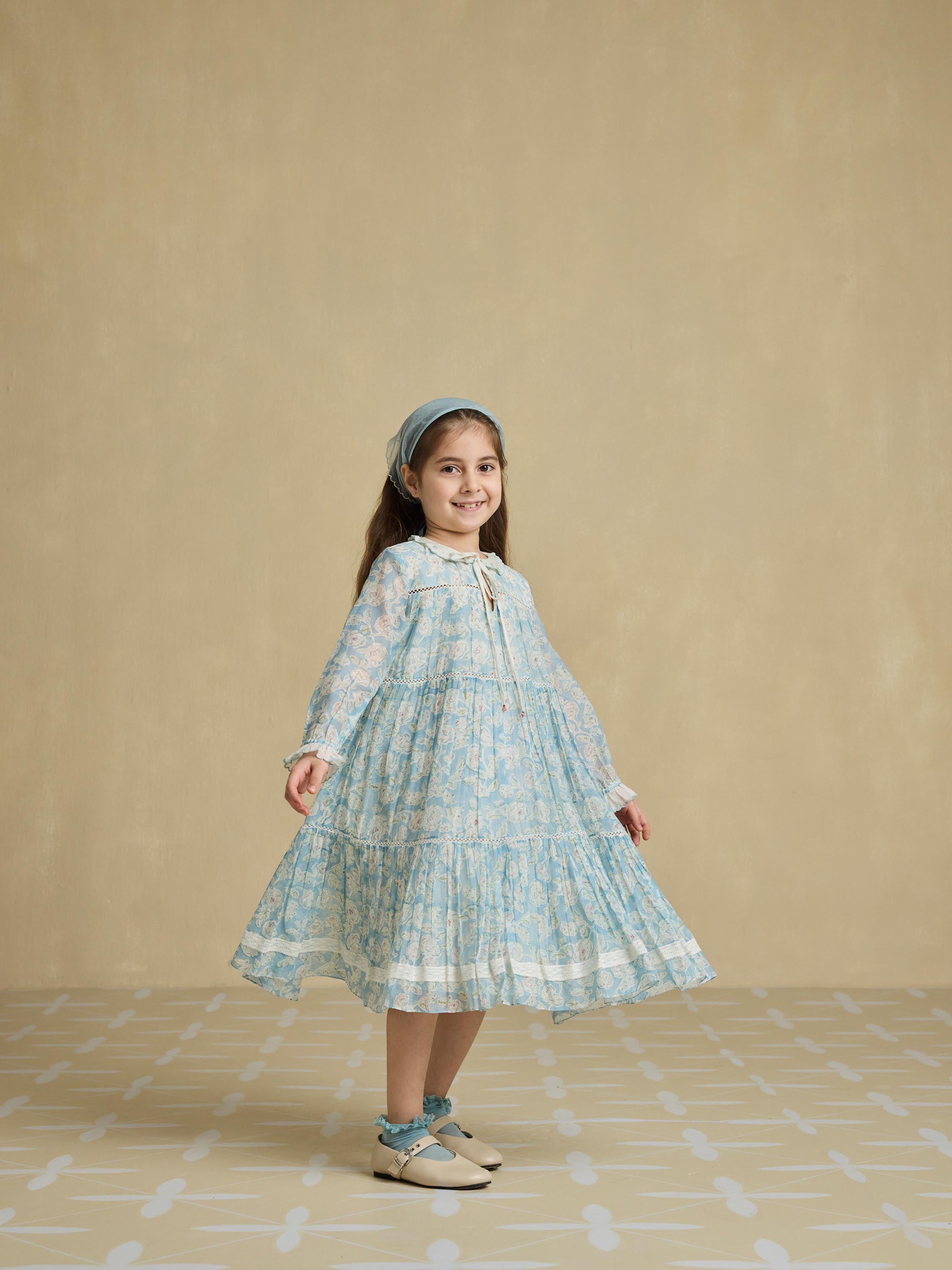 Blue Umbrella Little Dress