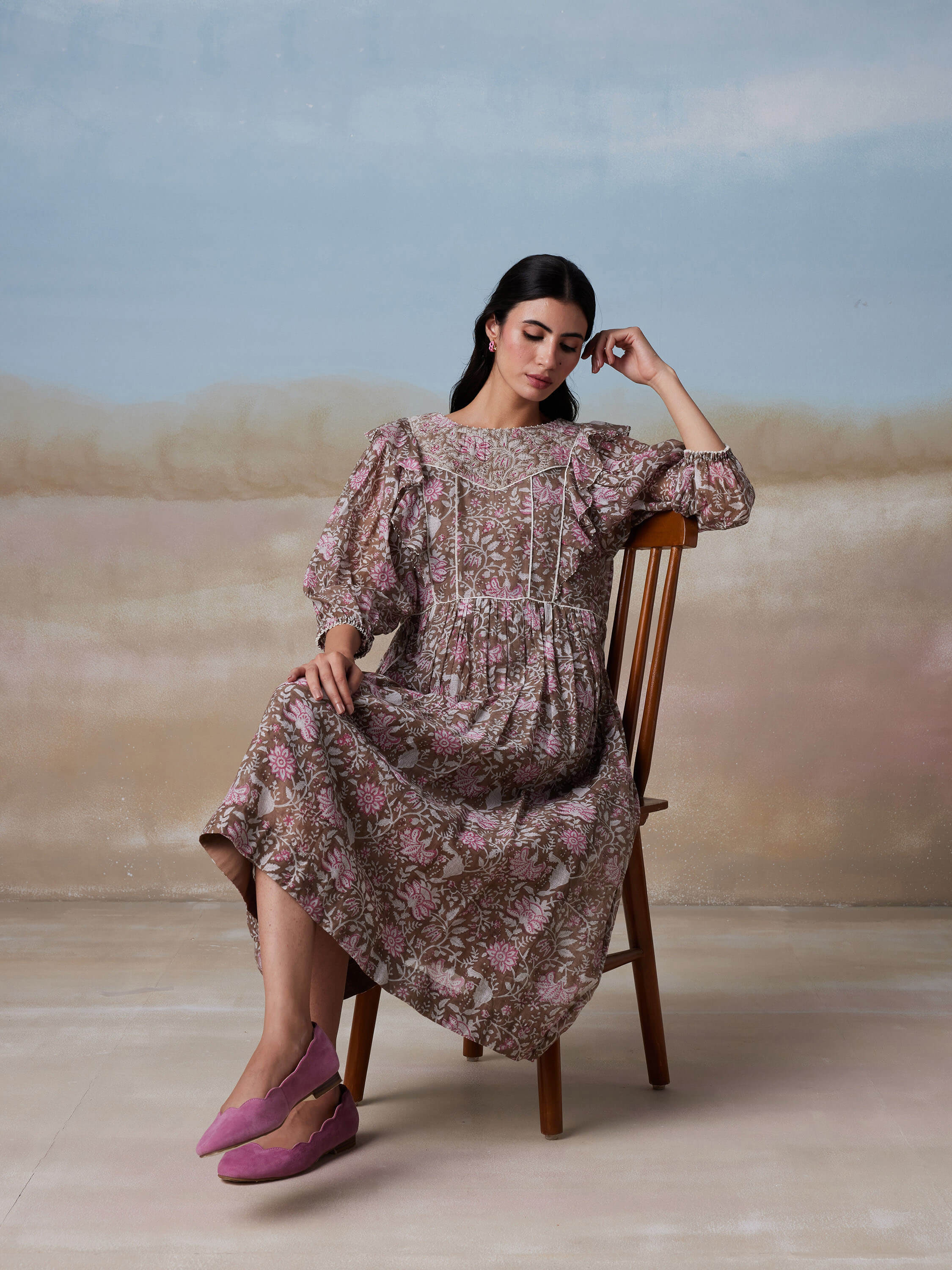 Aria Chintz Dress - Image 8