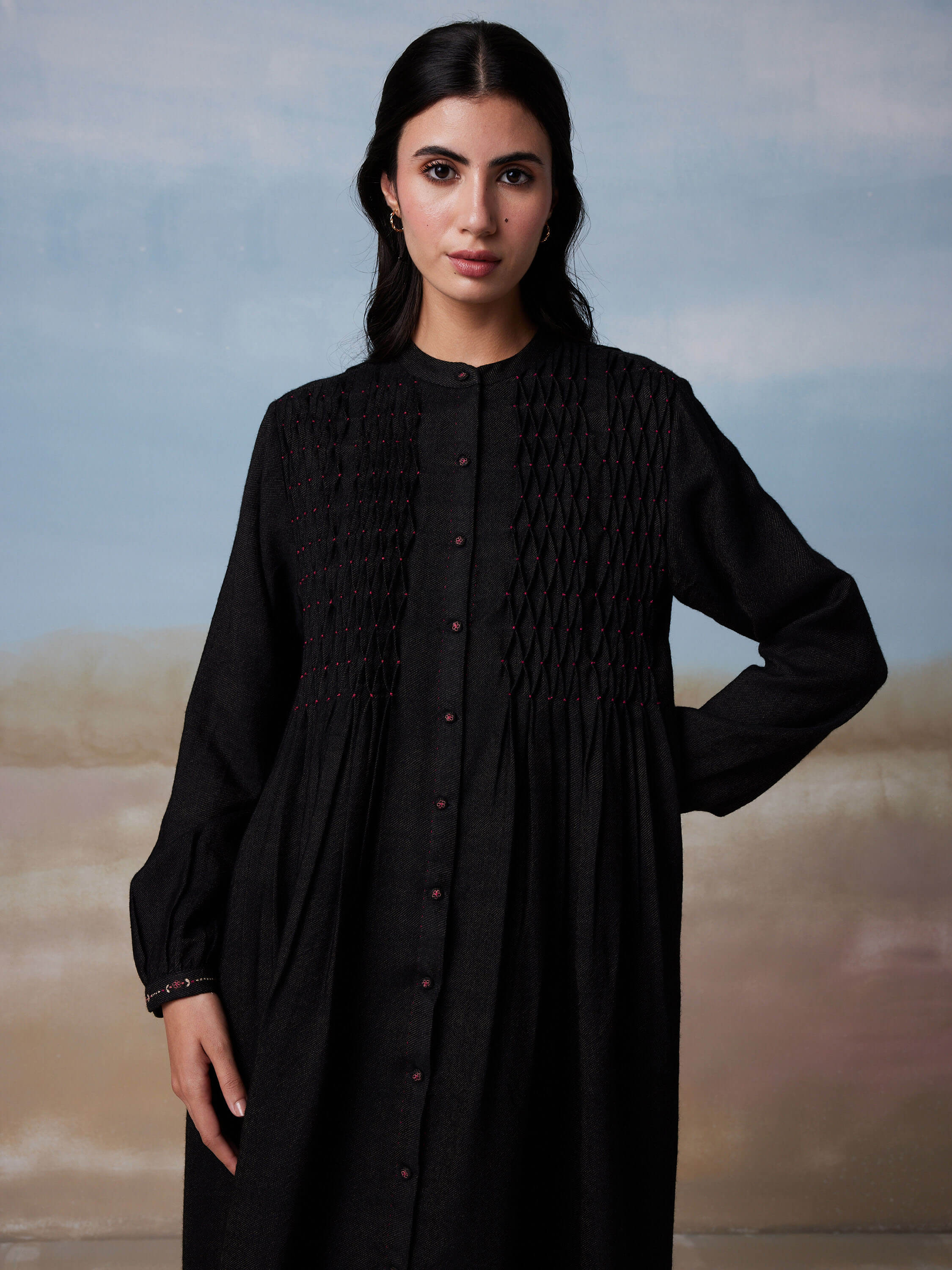 Baccara Merino Shirt Dress - Image 7