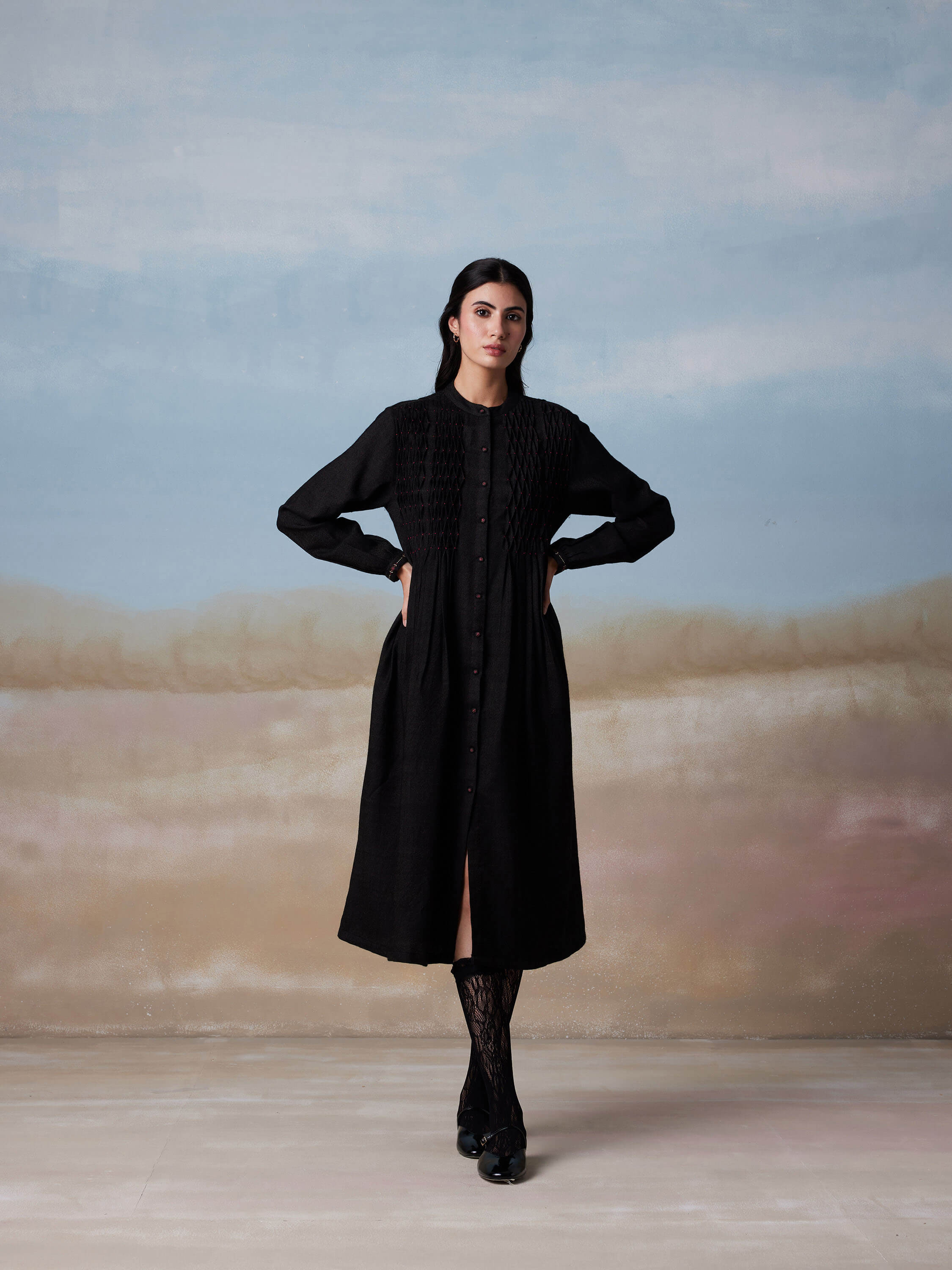 Baccara Merino Shirt Dress - Image 2