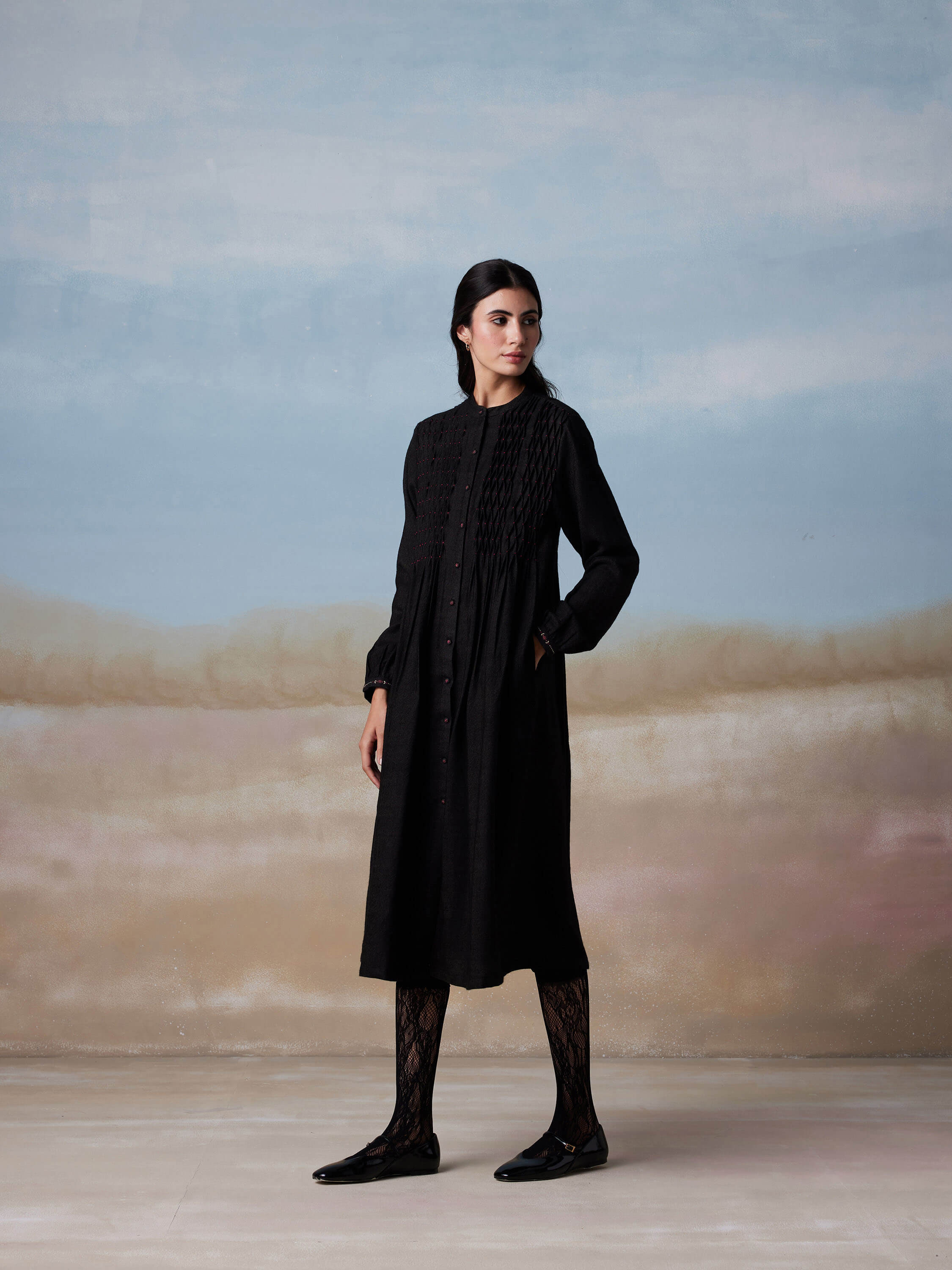 Baccara Merino Shirt Dress - Image 4