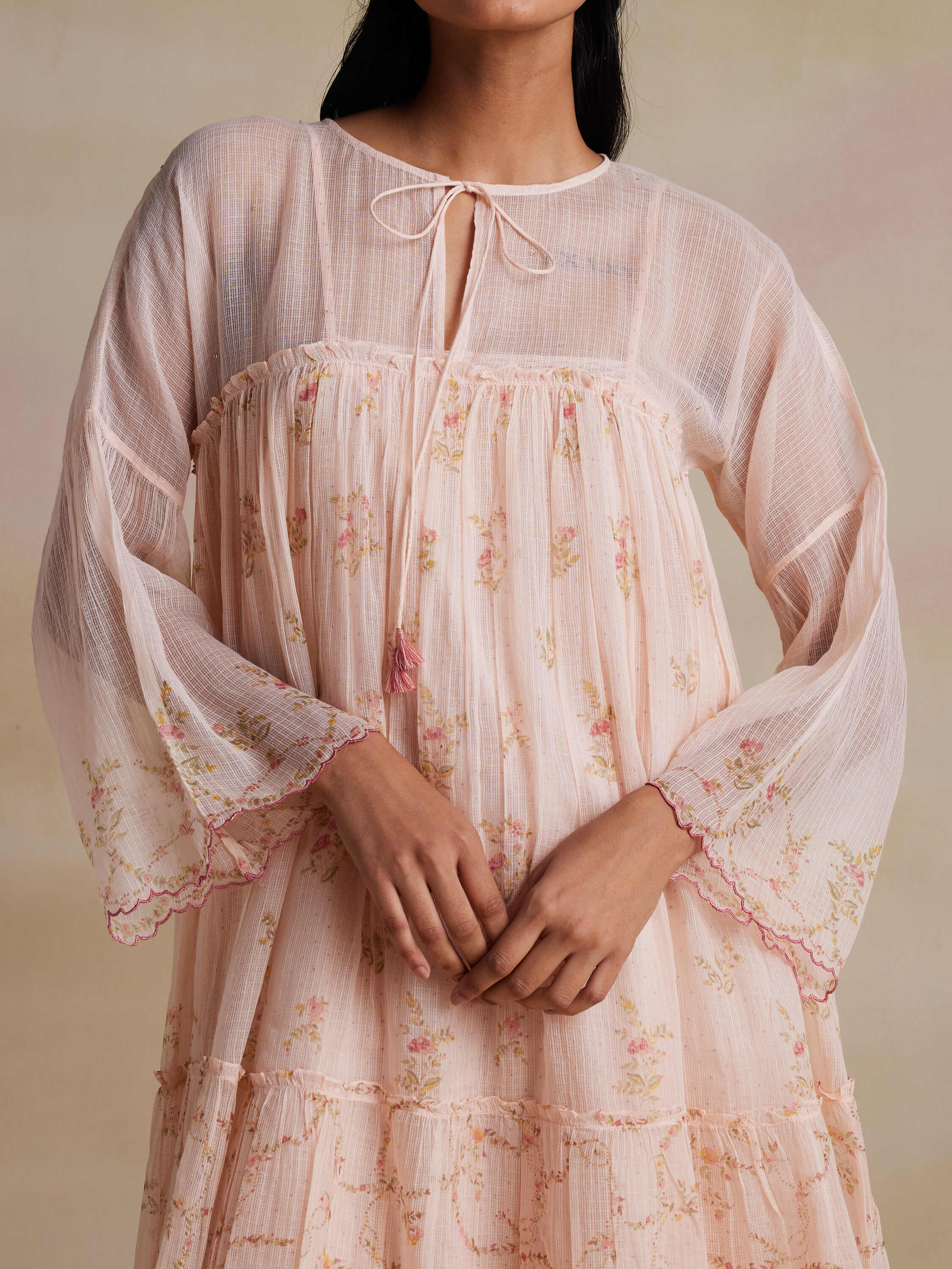 Cordelia Peach Dress - Image 7