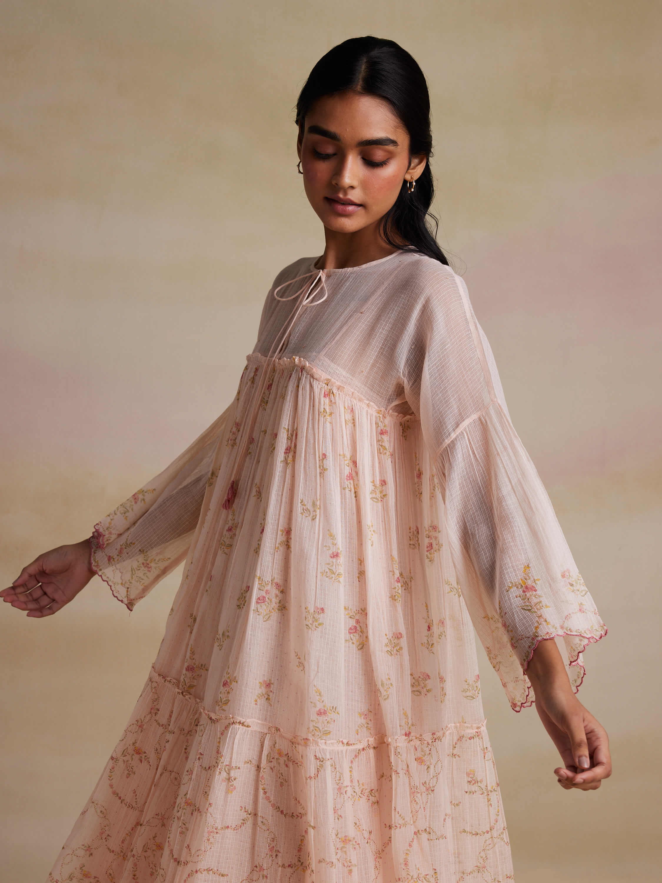 Cordelia Peach Dress - Image 6