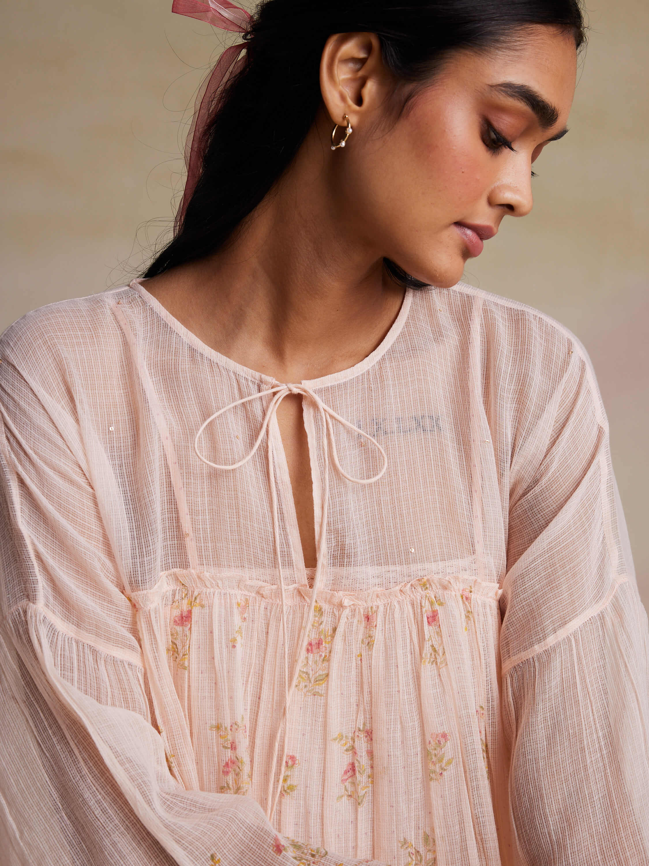 Cordelia Peach Dress - Image 8