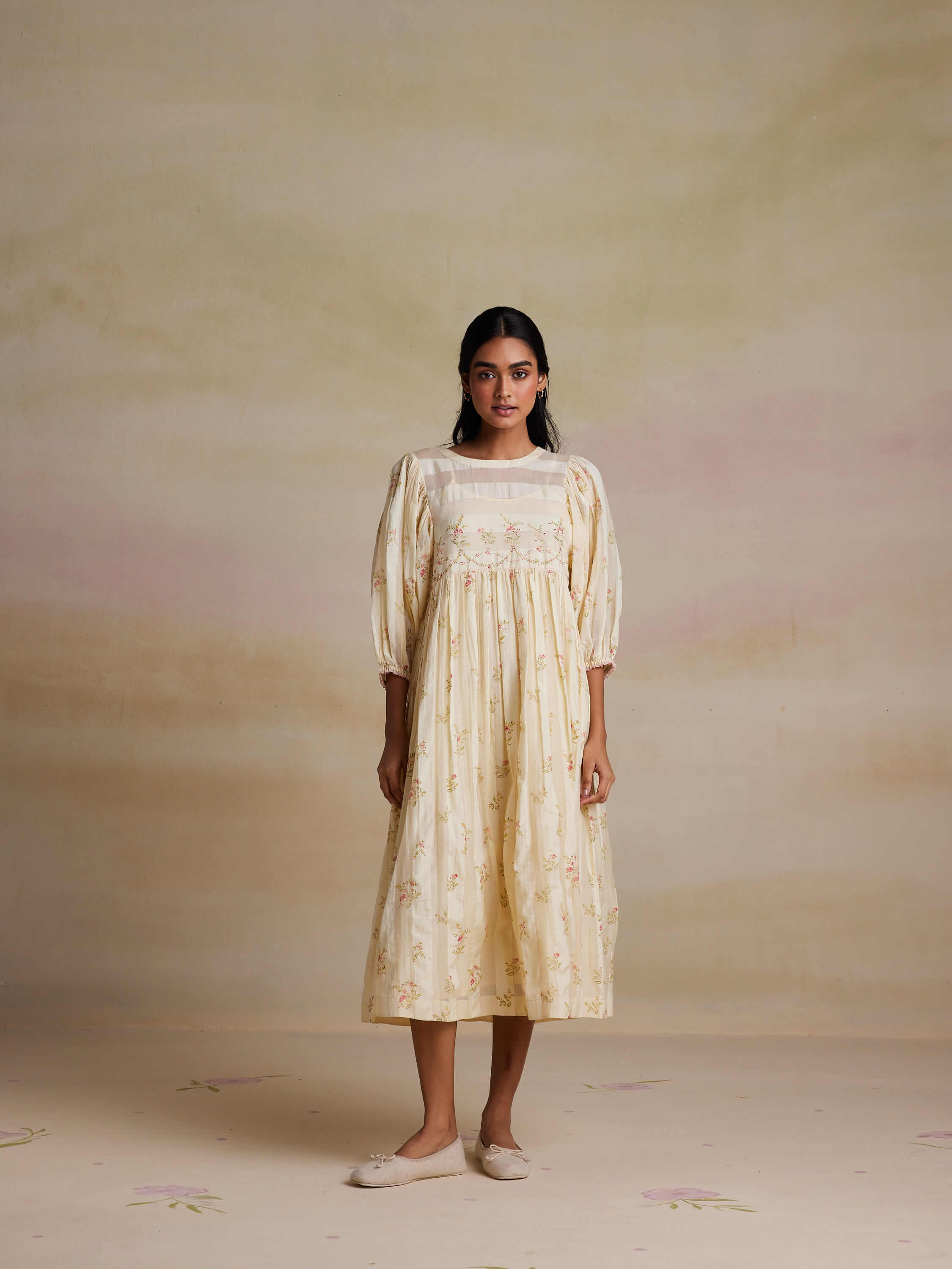 Painter’s Dream Silk Dress - Image 2
