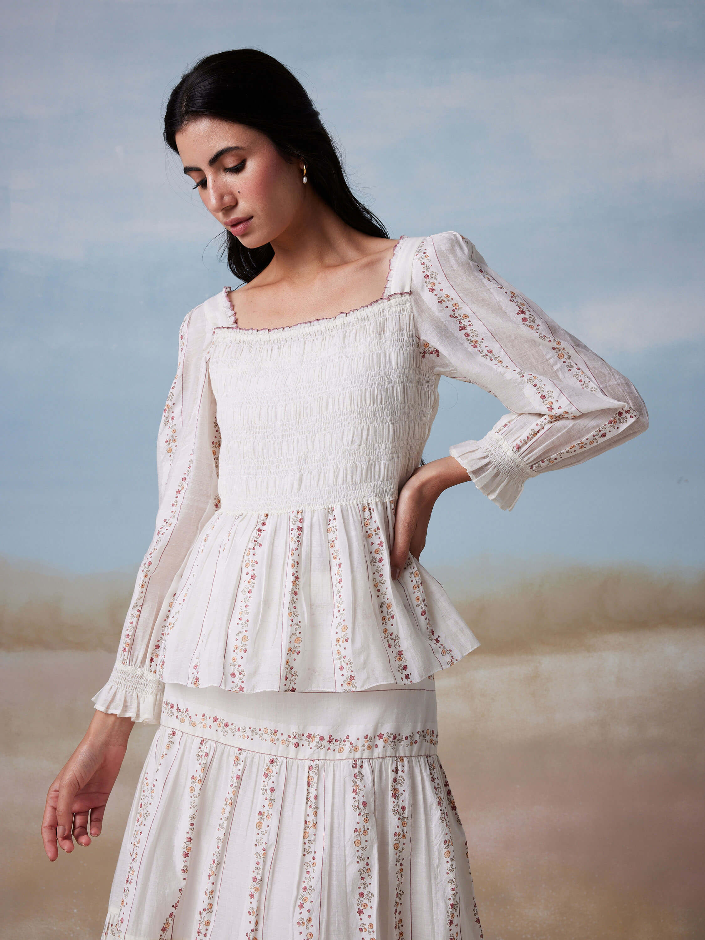 Pastoral Peplum Blouse - Image 2