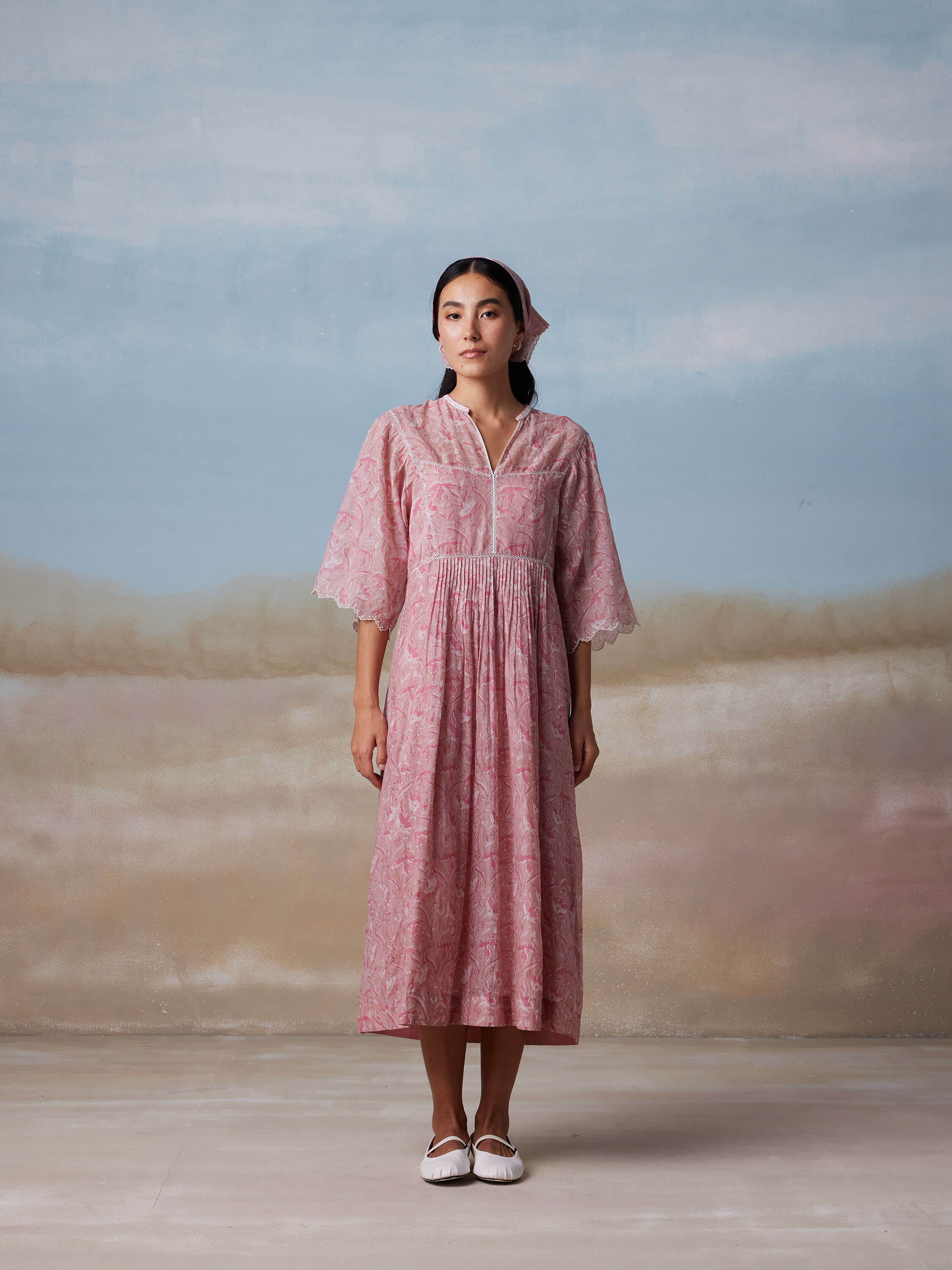 Terracotta Lace Dress - Image 2