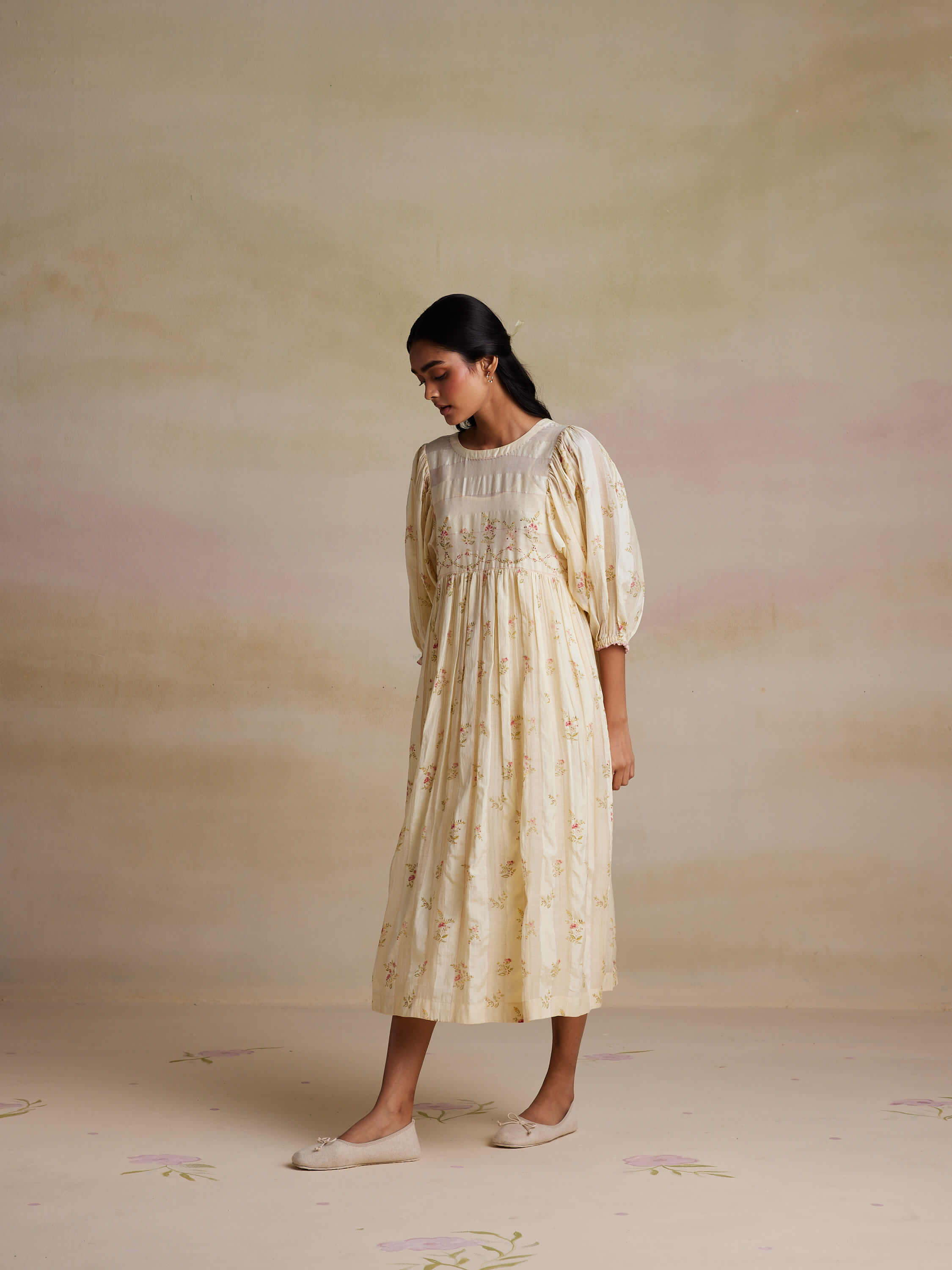 Painter’s Dream Silk Dress - Image 4
