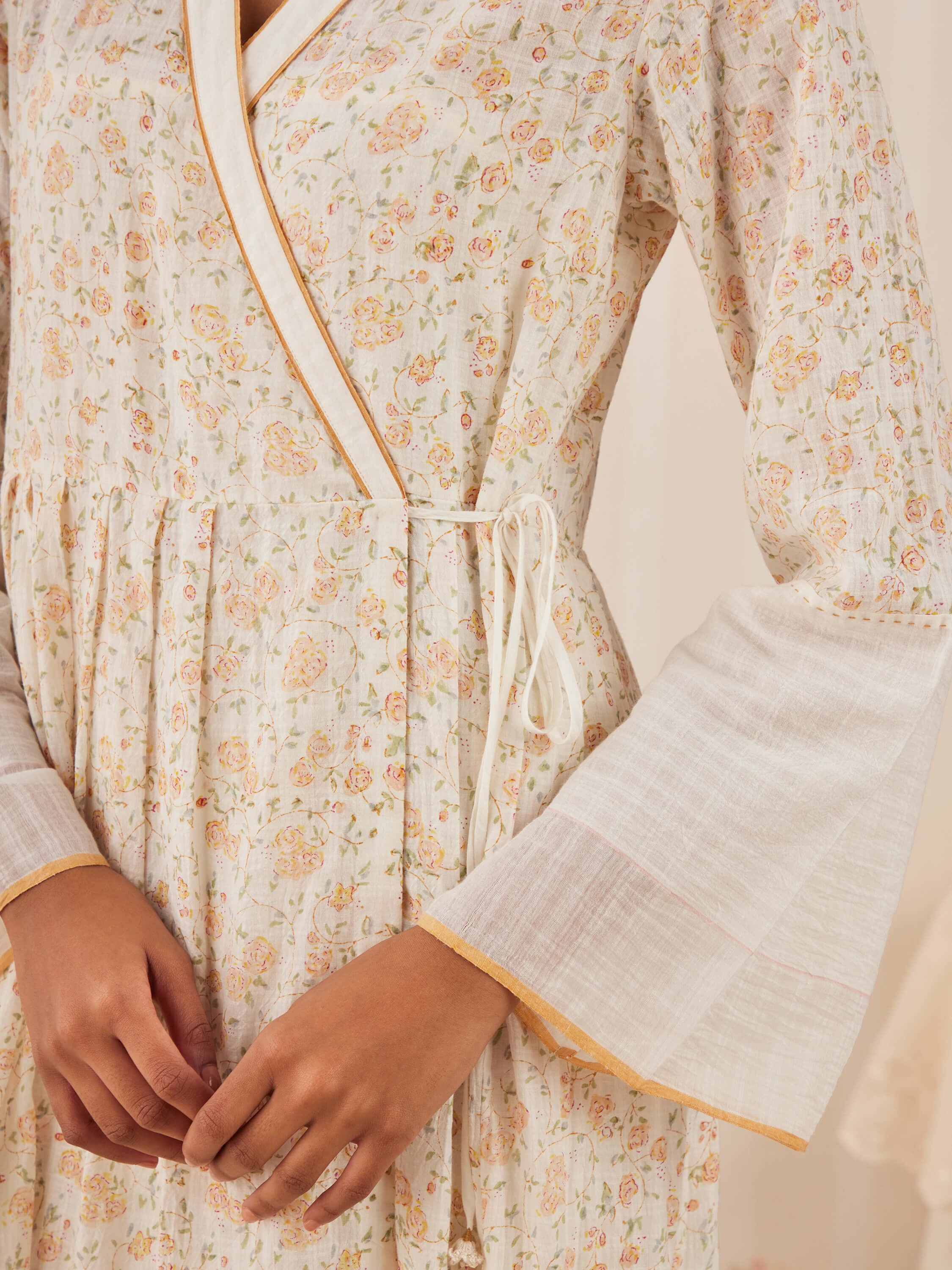 Peaceful Mornings Wrap Dress - Image 7