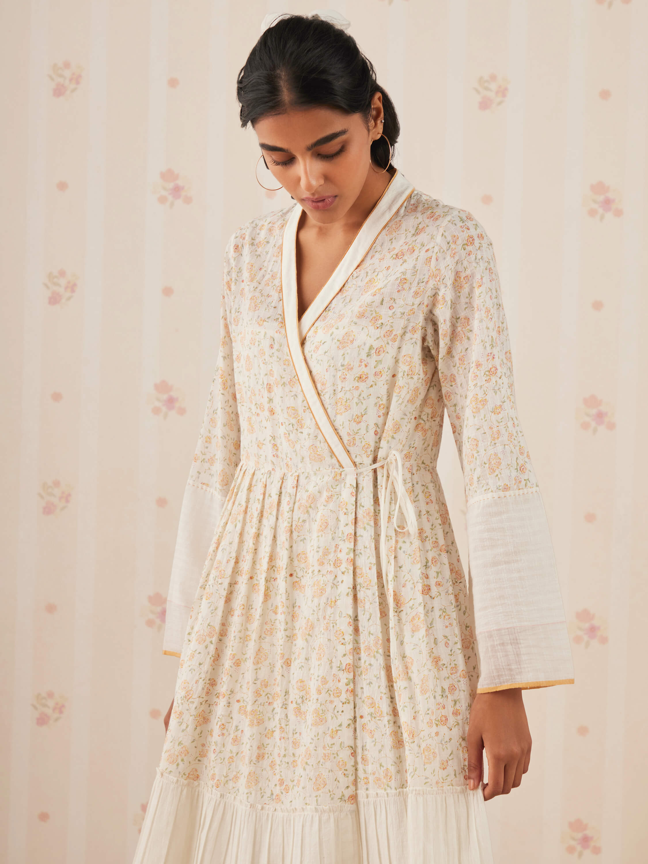 Peaceful Mornings Wrap Dress - Image 6