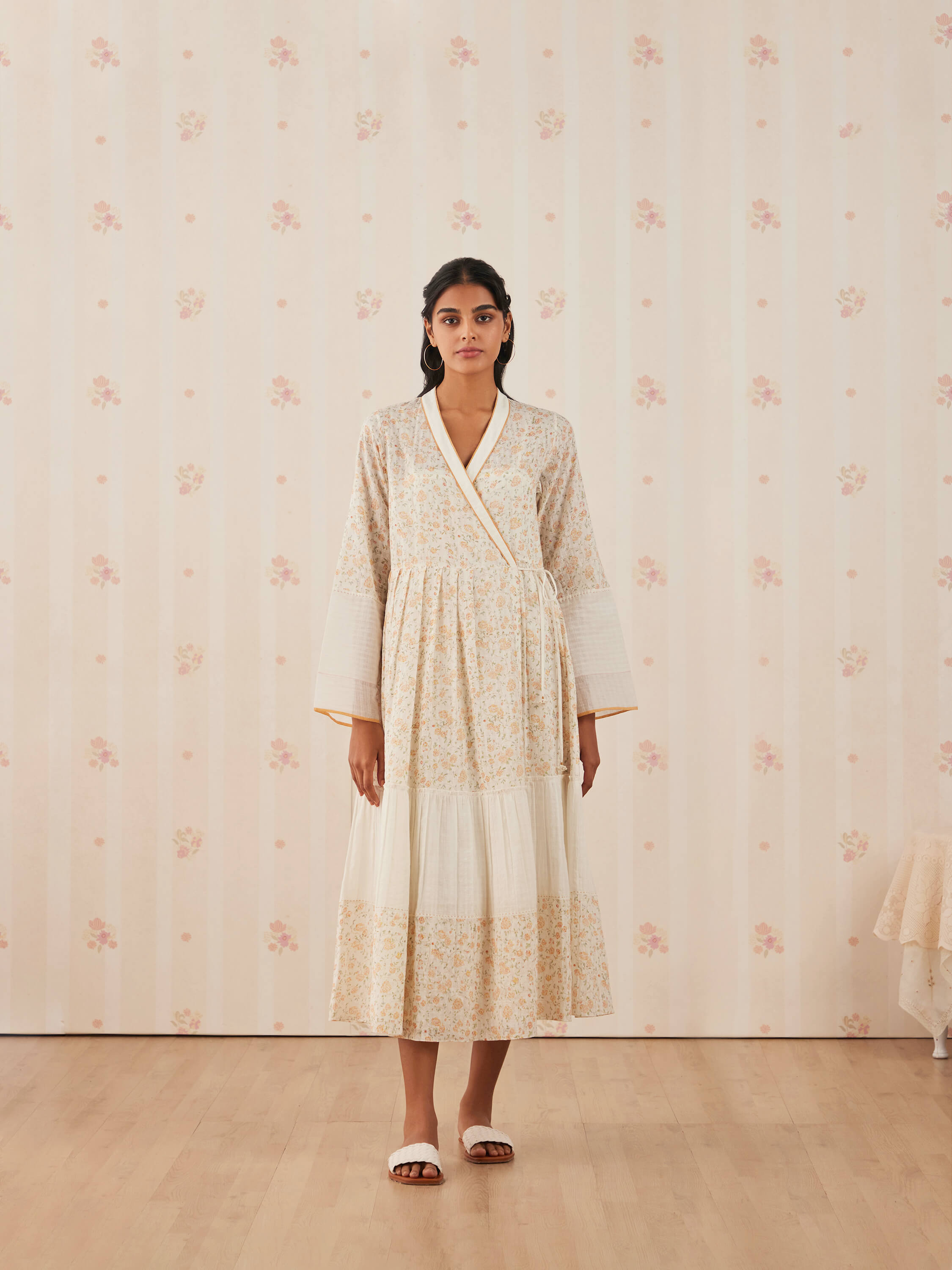 Peaceful Mornings Wrap Dress - Image 3