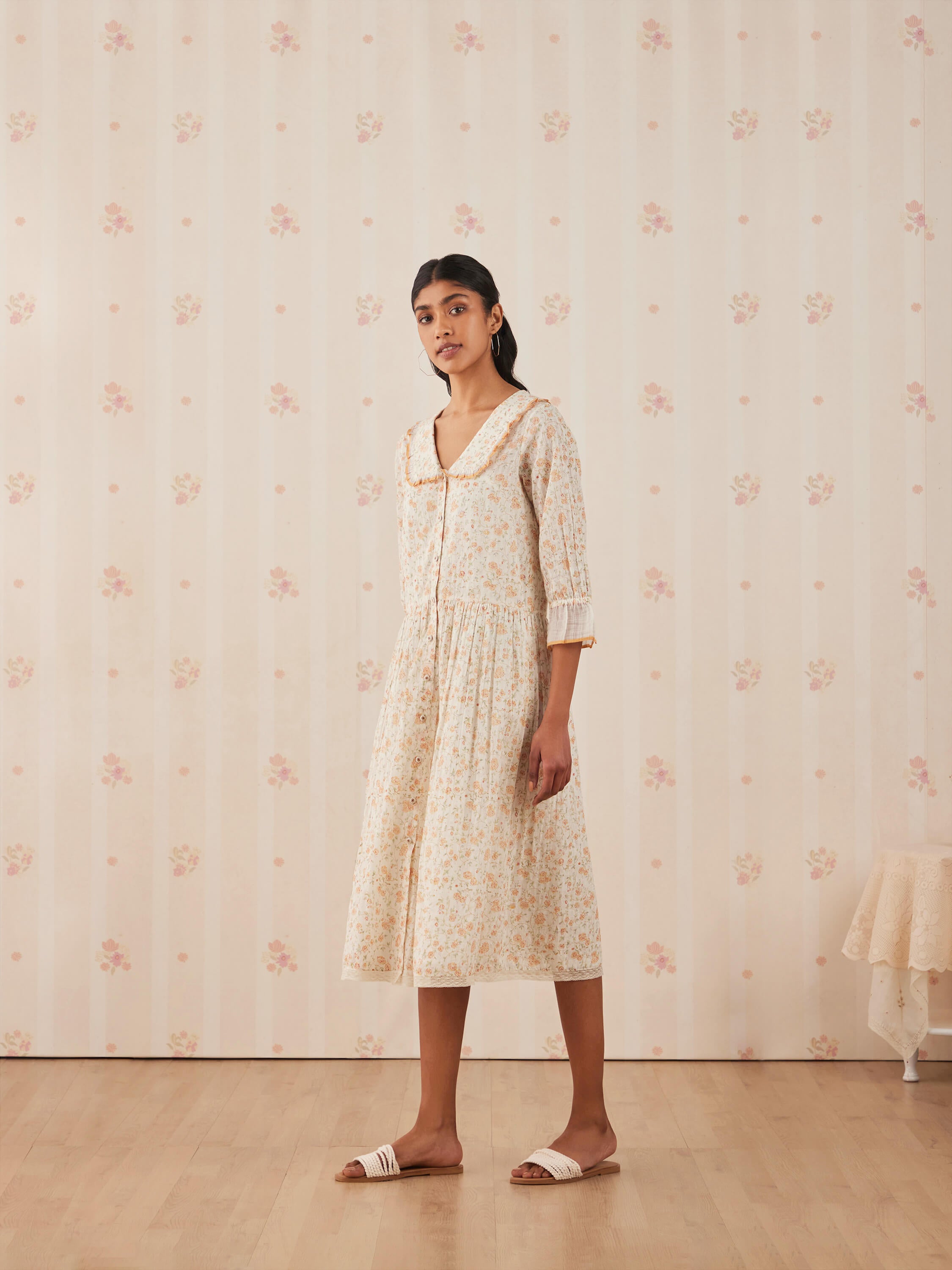 Old World Shirt Dress - Image 4