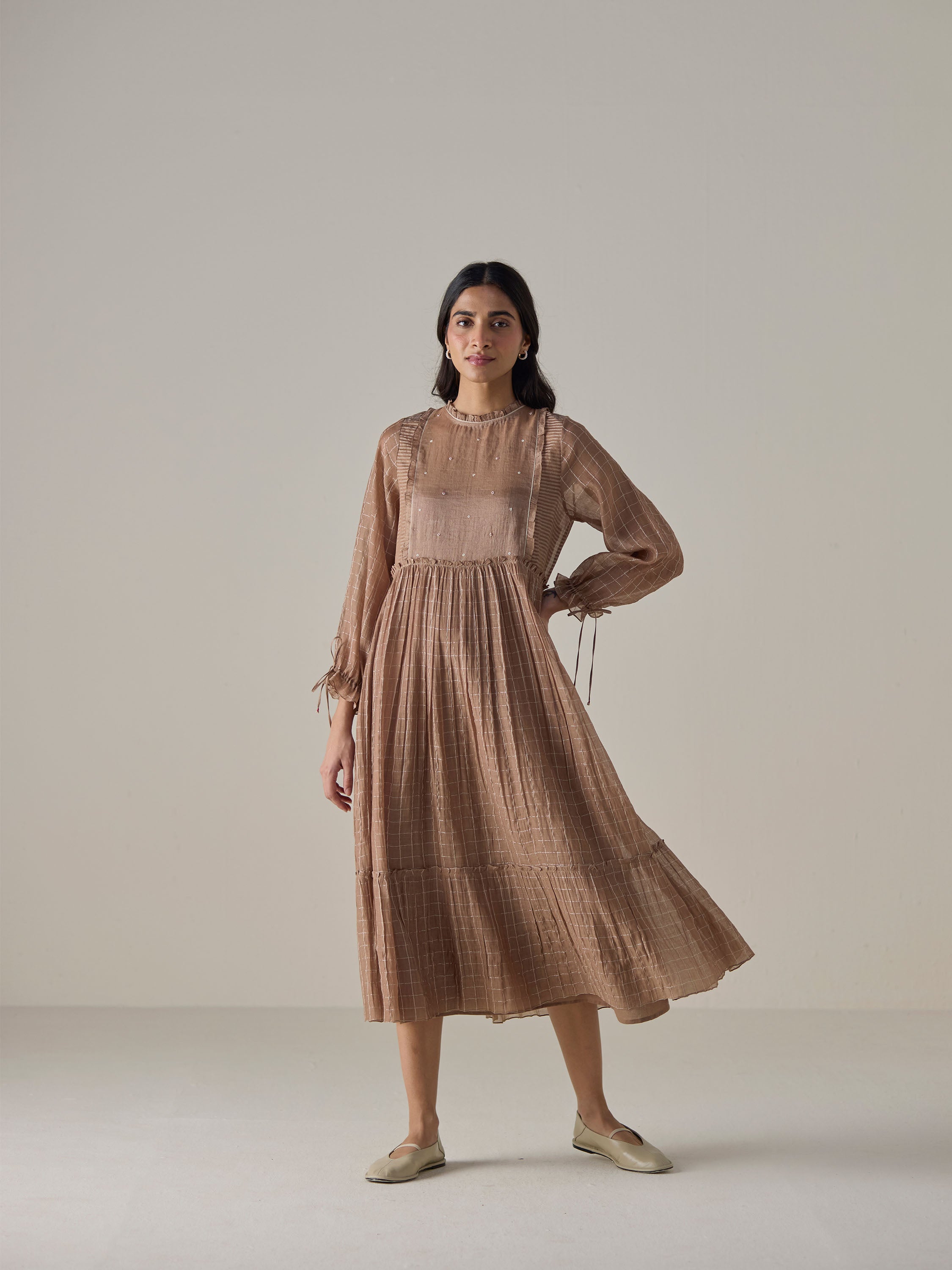 Forest Glow Midi Dress