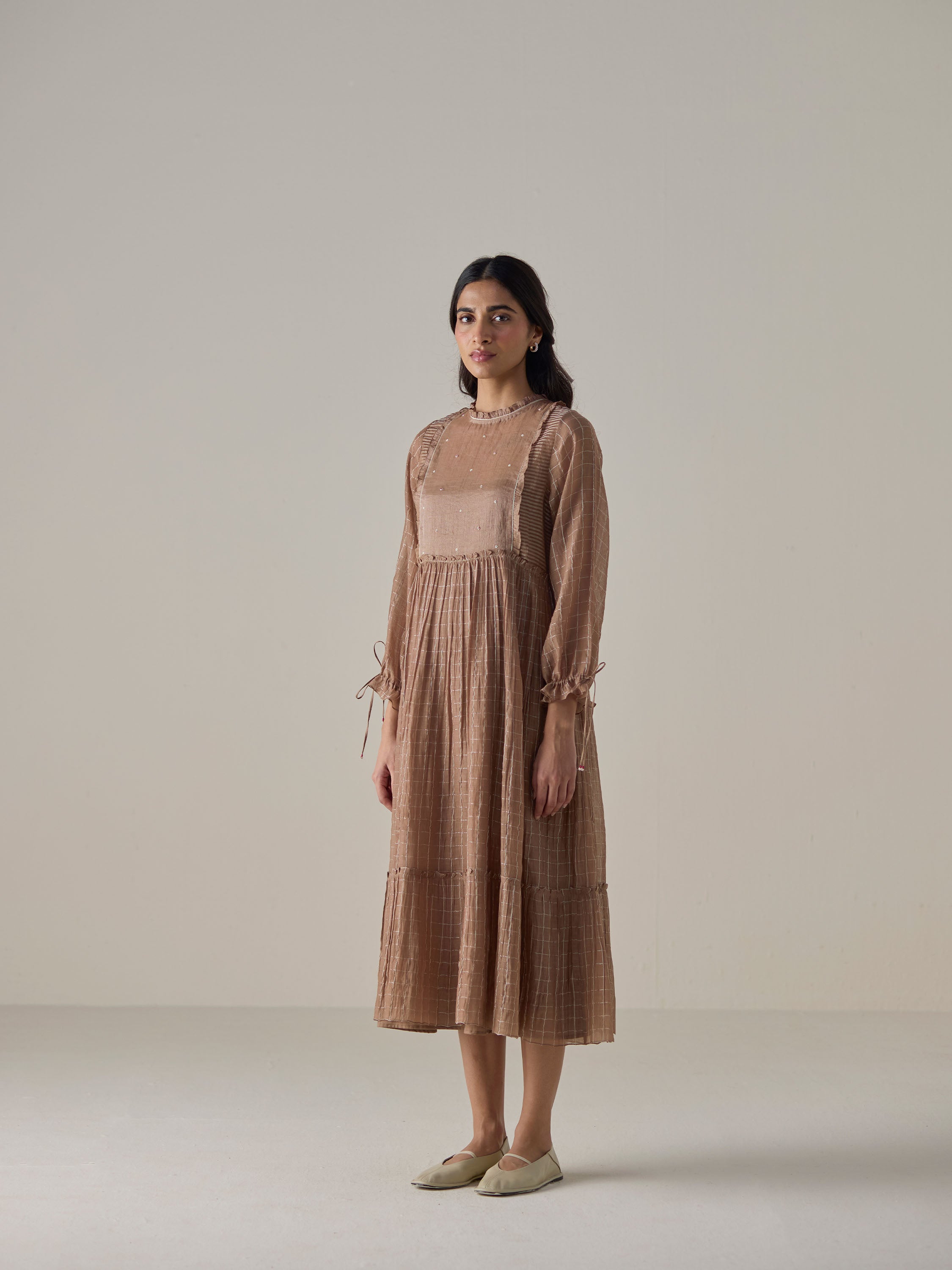 Forest Glow Midi Dress