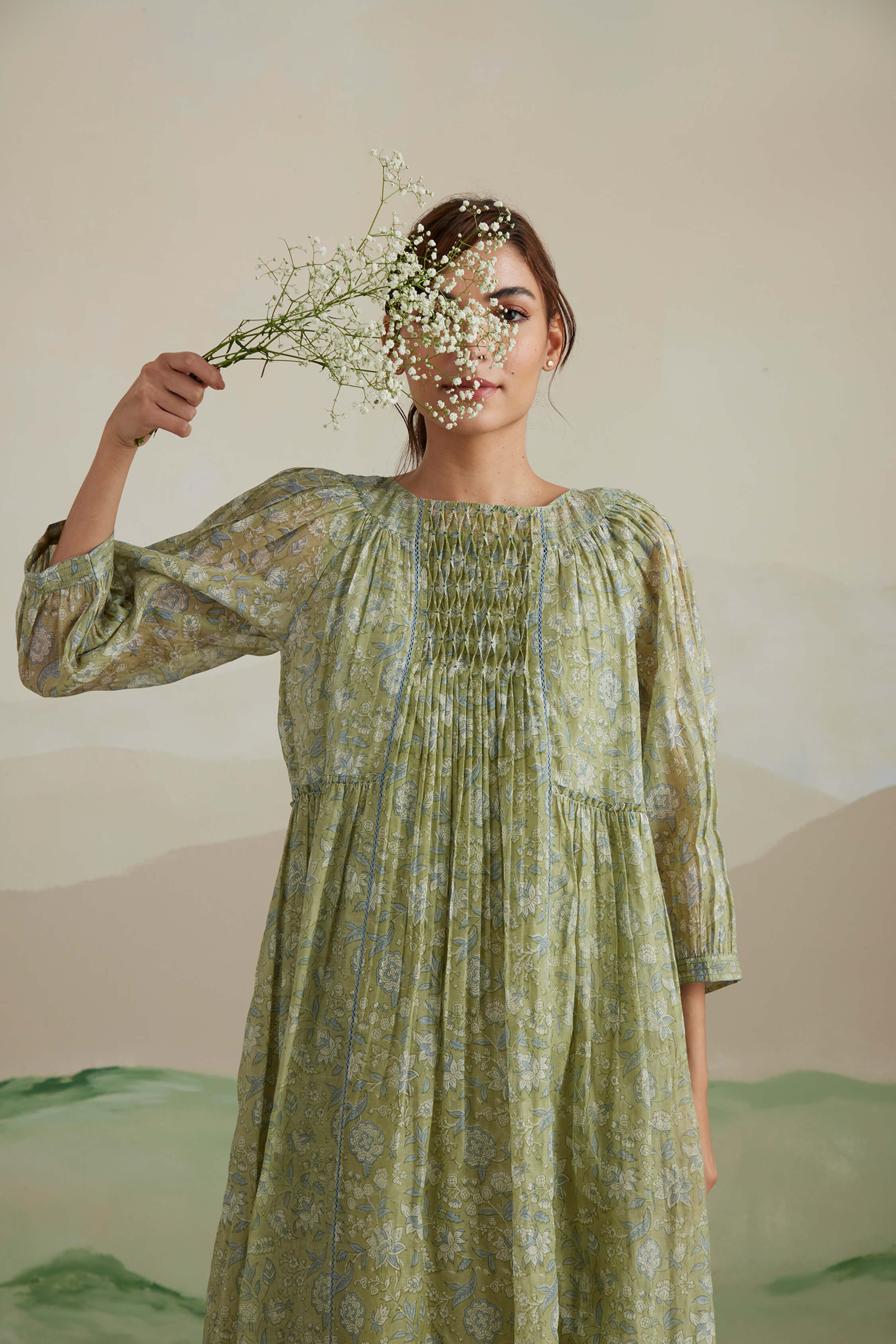 Aloe Chintz Midi Dress - Image 7