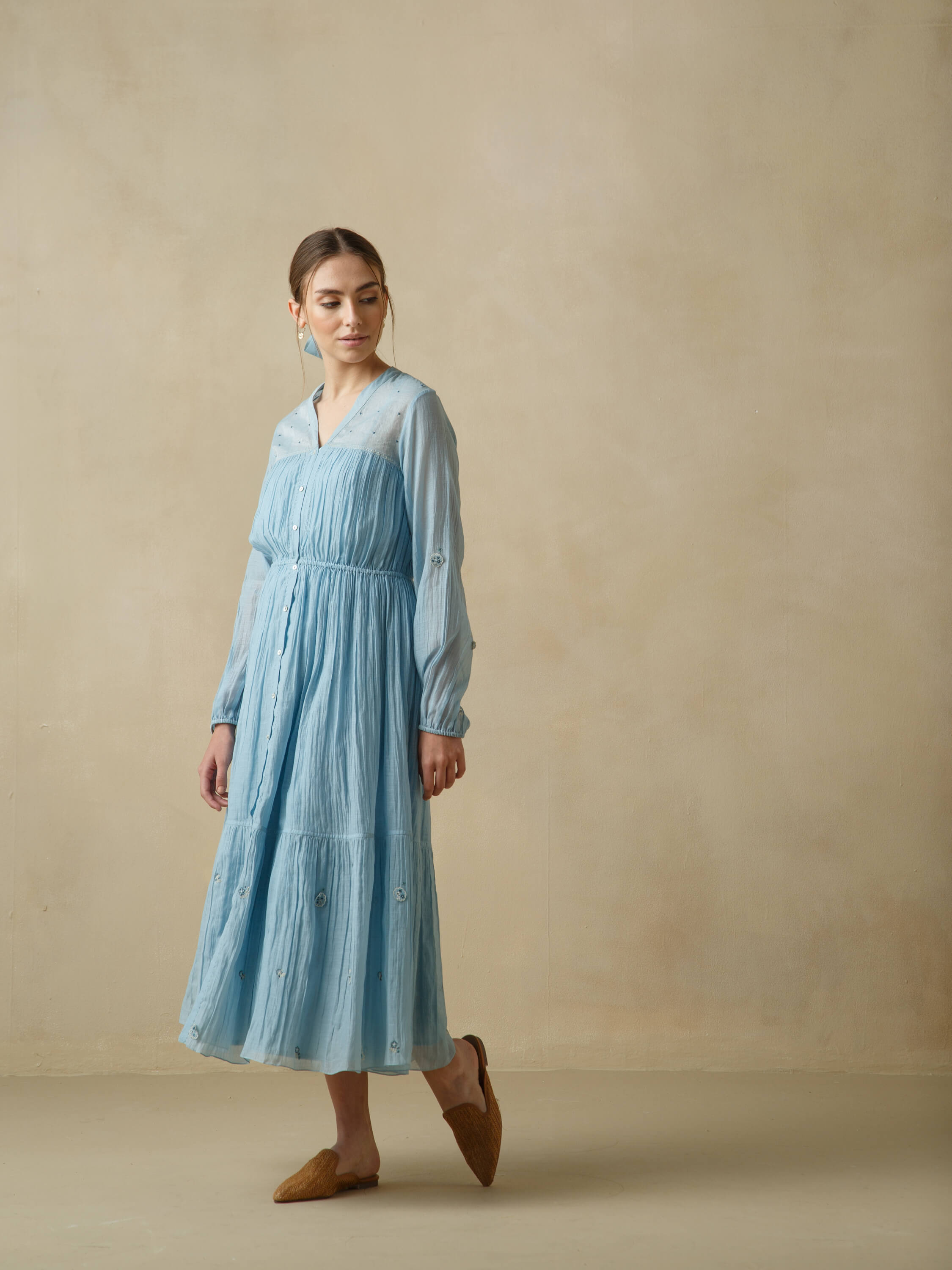 Blue Planet Tier Maxi Dress - Image 2