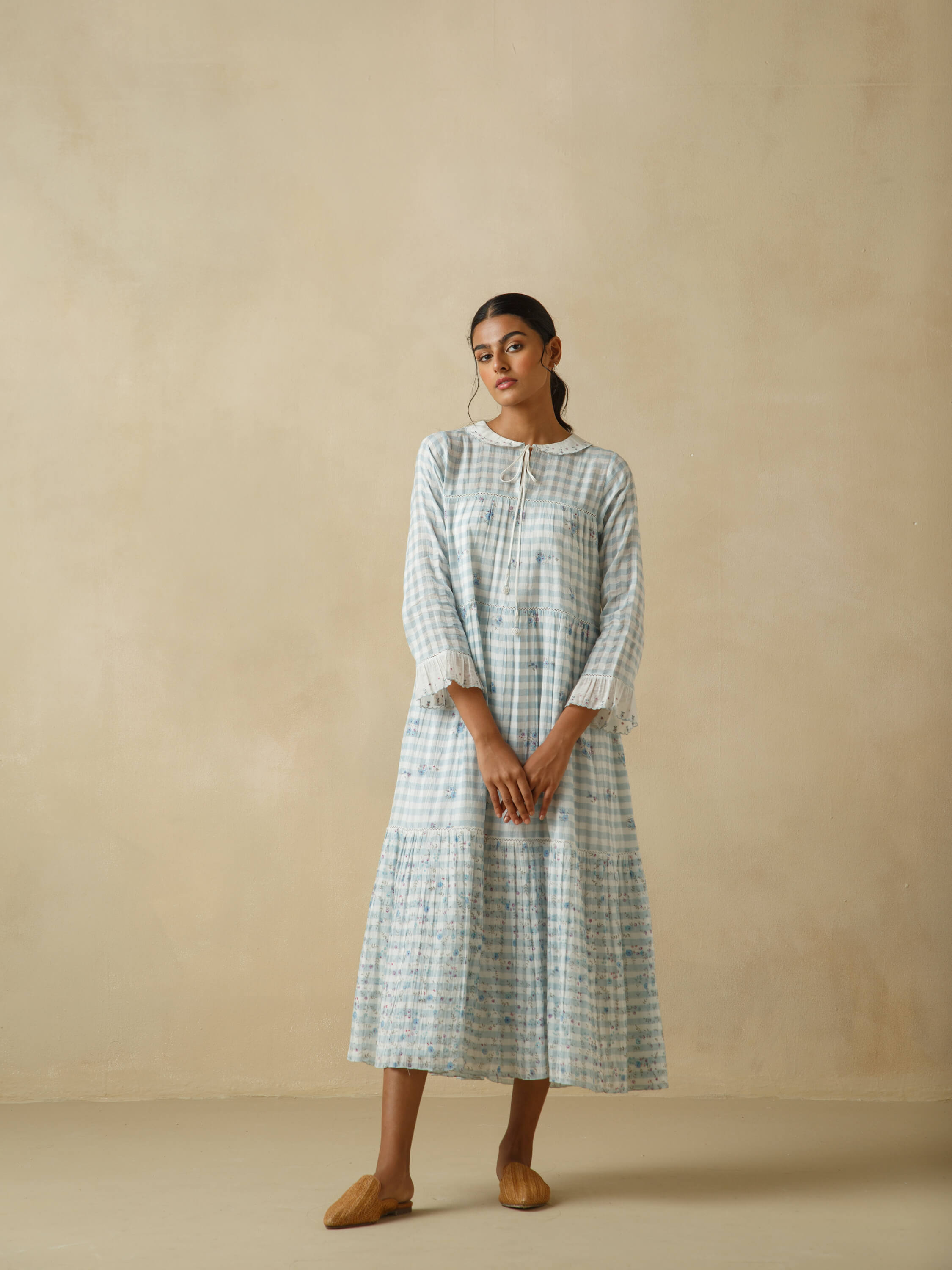 Blue Umbrella Maxi Dress - Image 4