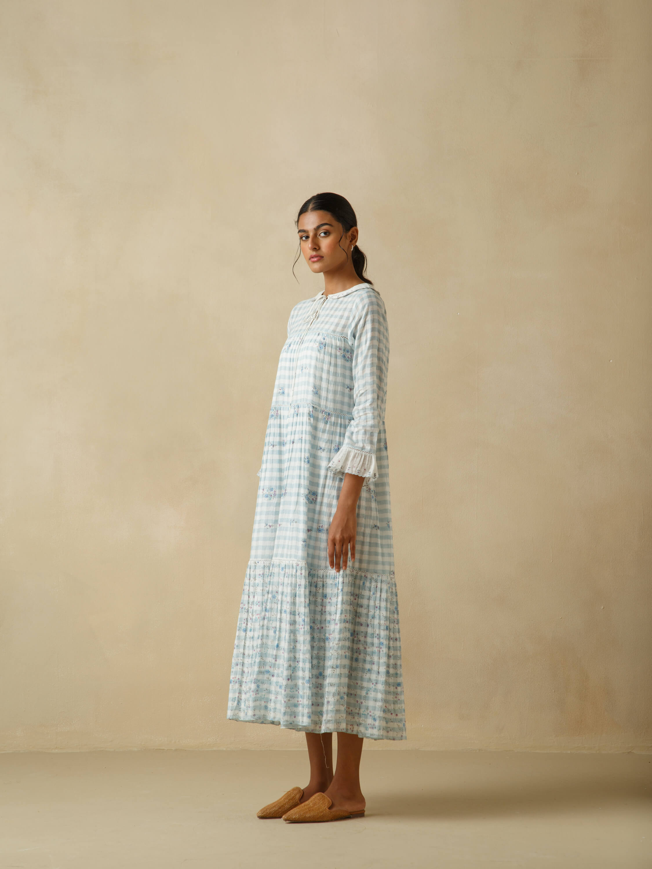 Blue Umbrella Maxi Dress - Image 5