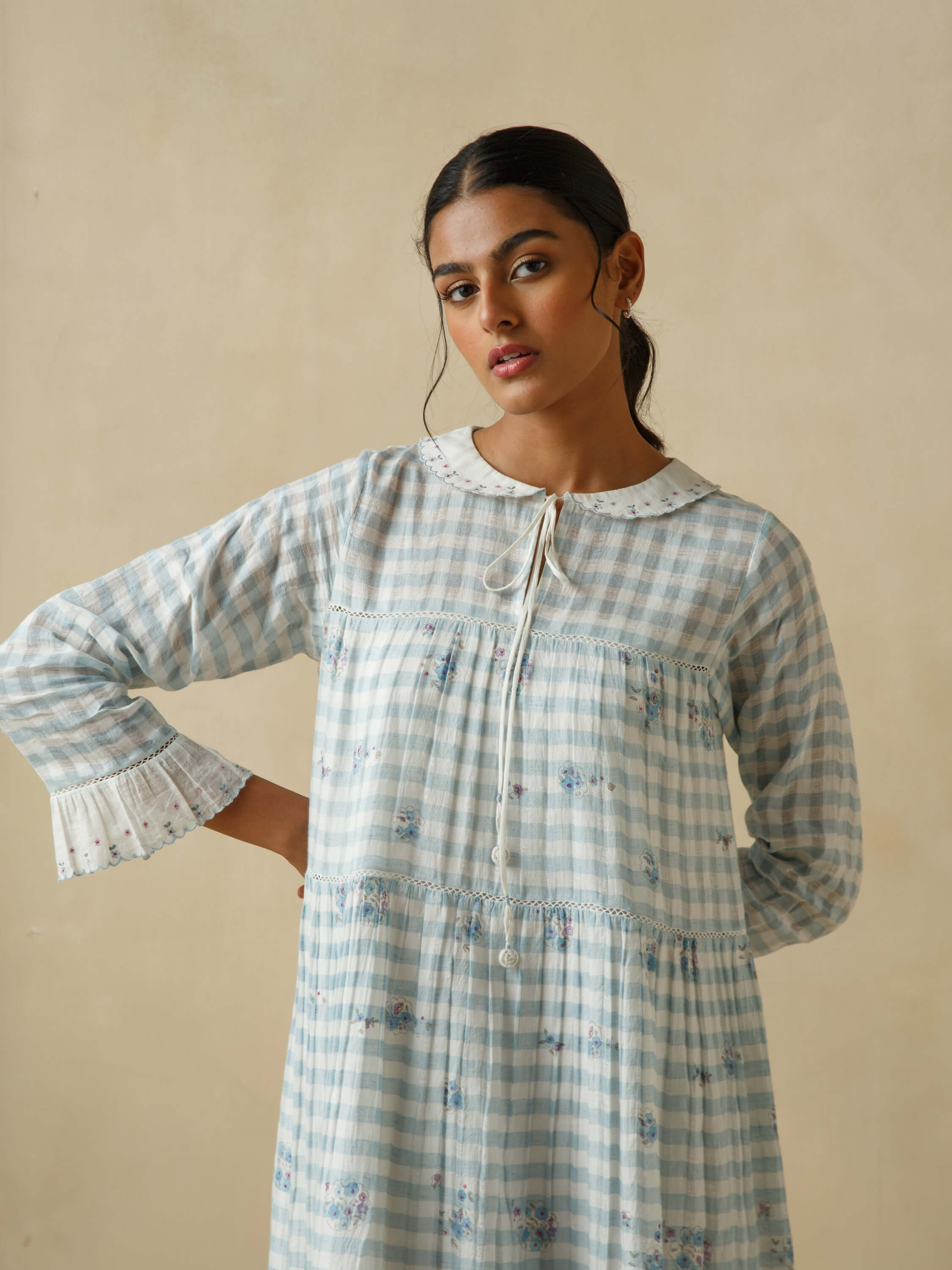 Blue Umbrella Maxi Dress - Image 7