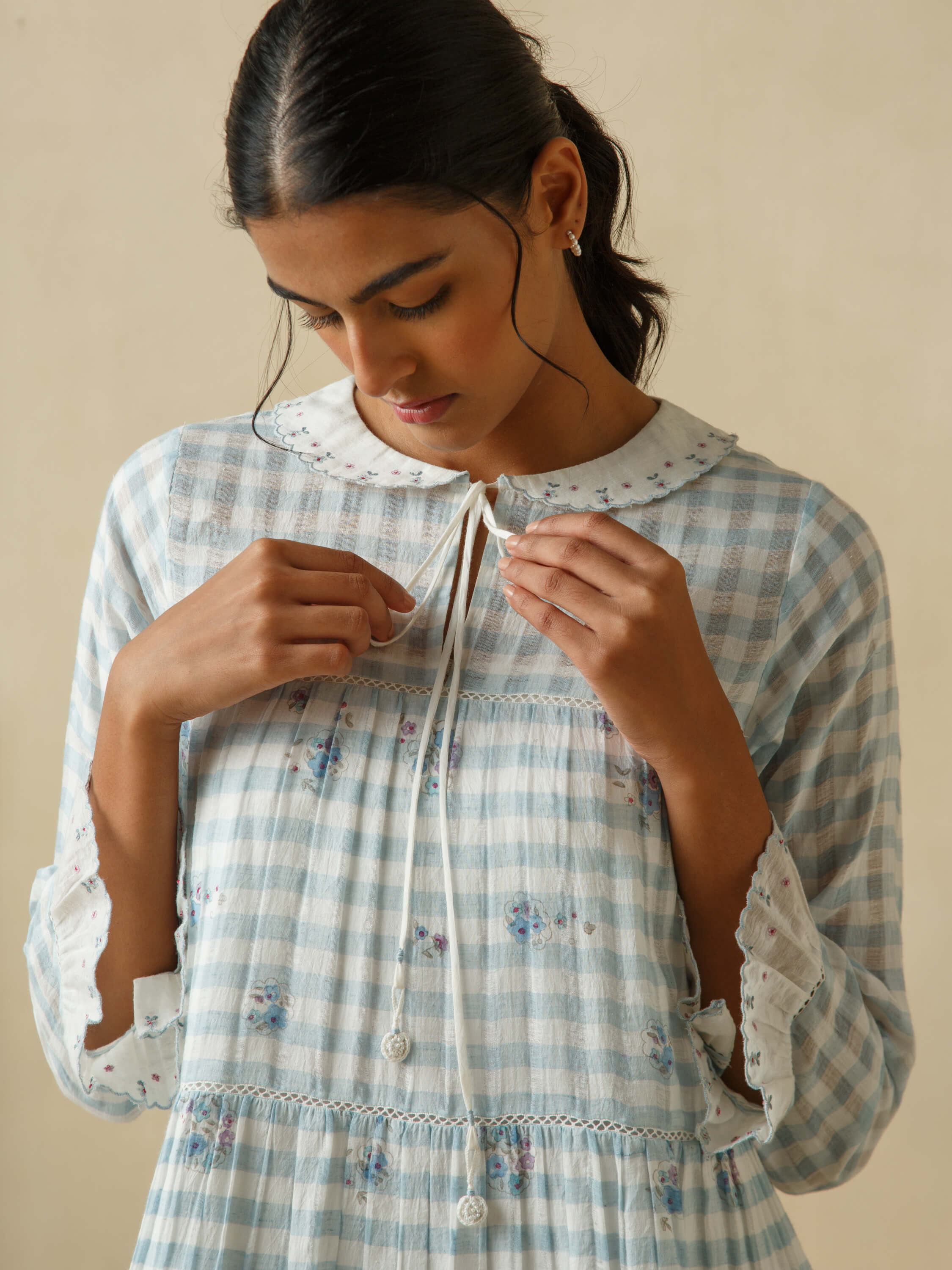 Blue Umbrella Maxi Dress - Image 11