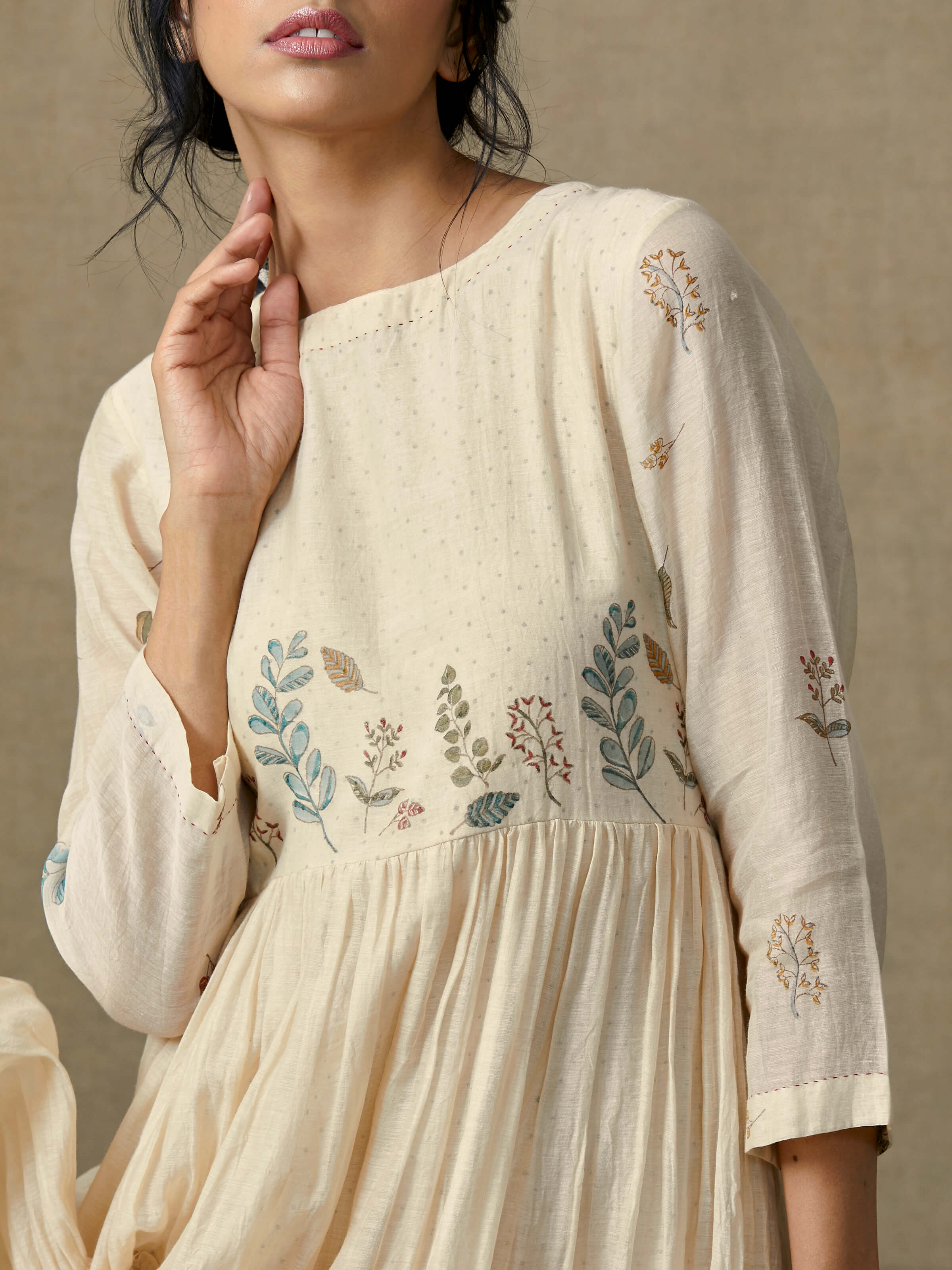 Botanical Tier Dress - Image 5