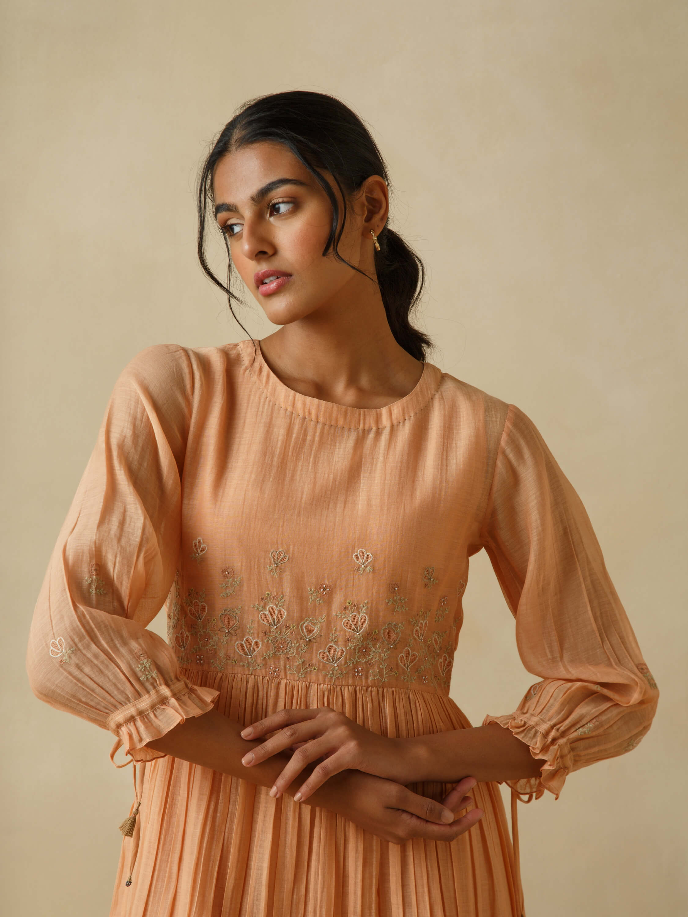 Cantaloupe Patchwork Midi Dress - Image 6