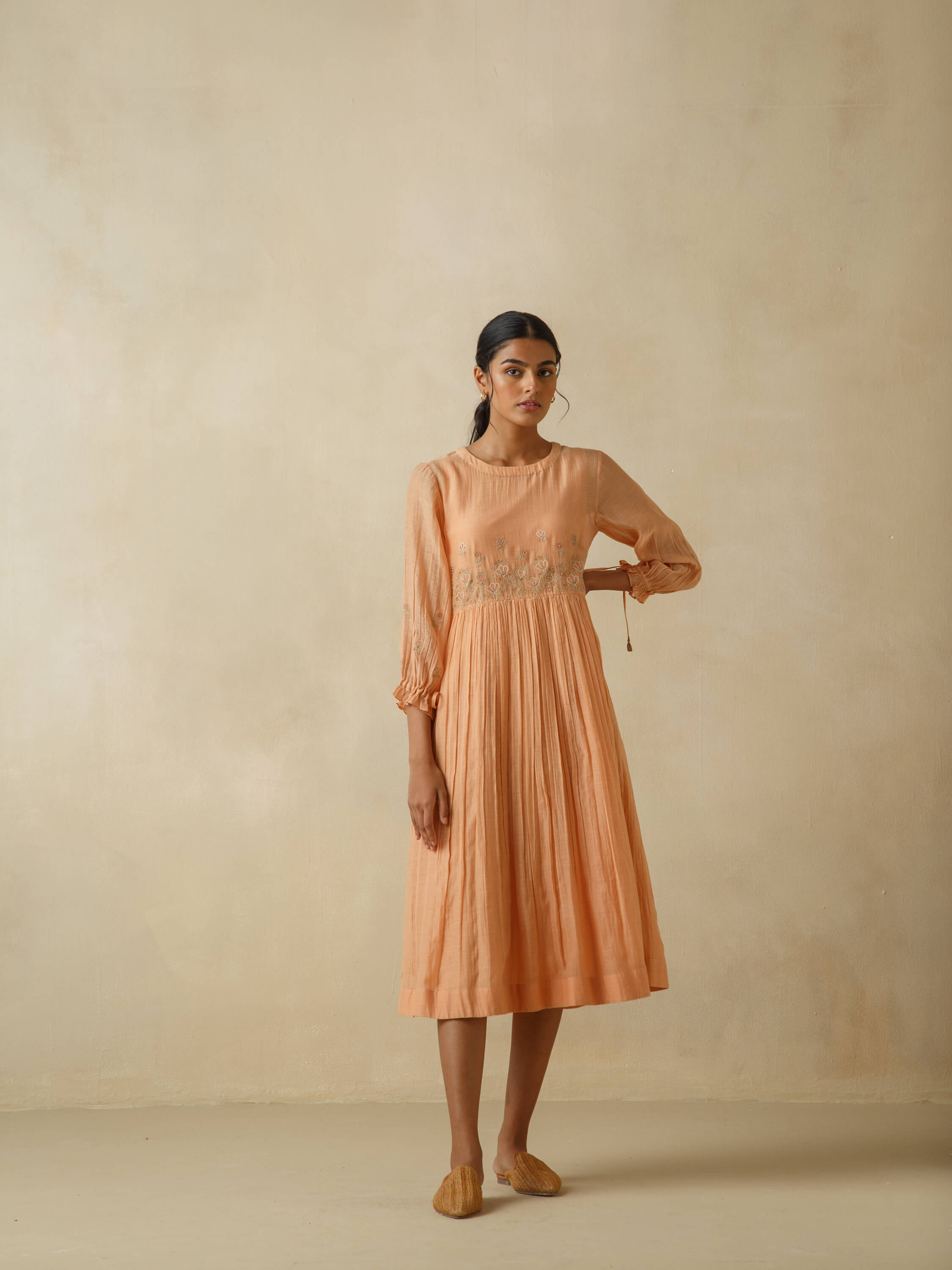 Cantaloupe Patchwork Midi Dress - Image 5