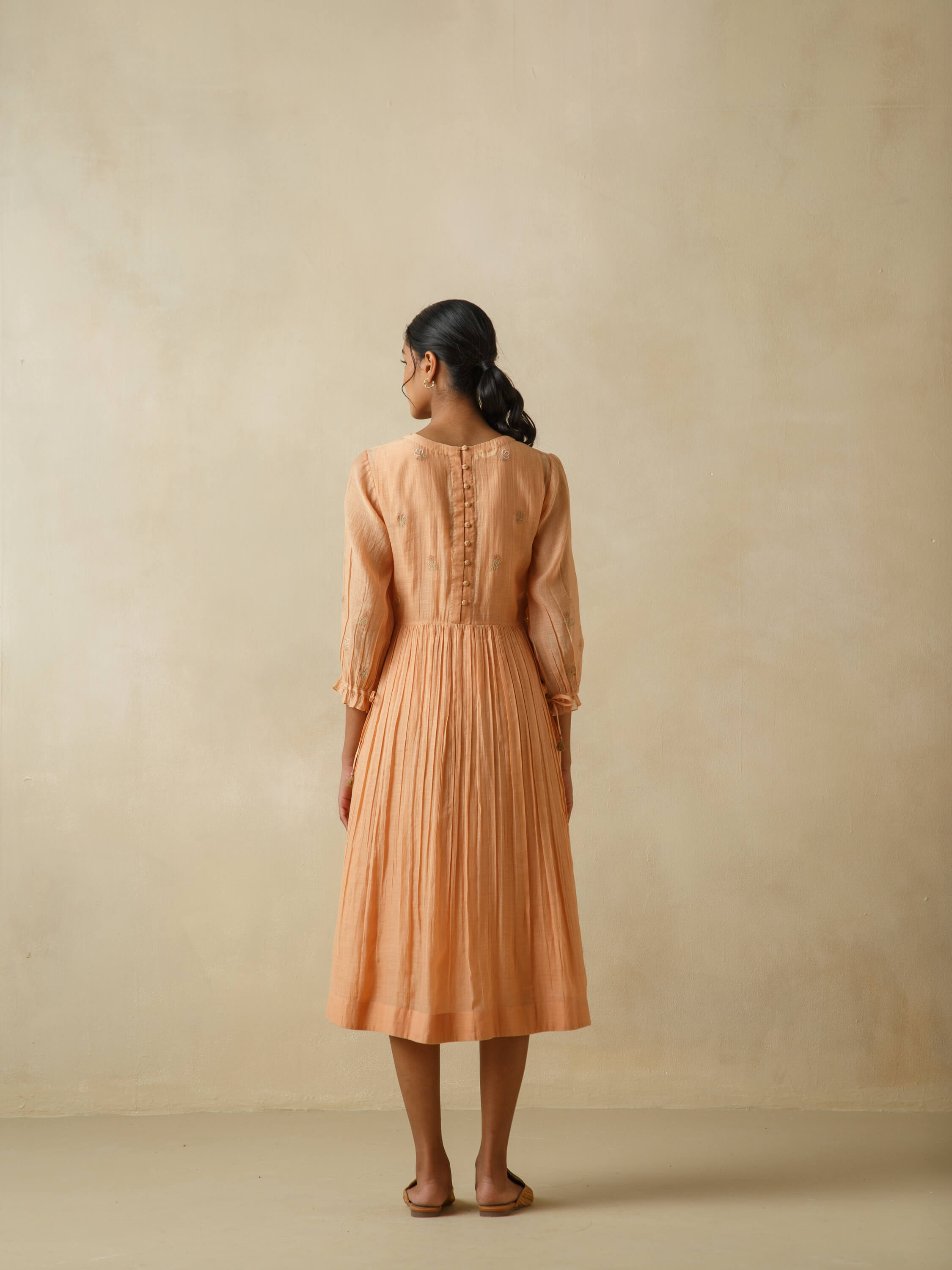 Cantaloupe Patchwork Midi Dress - Image 4