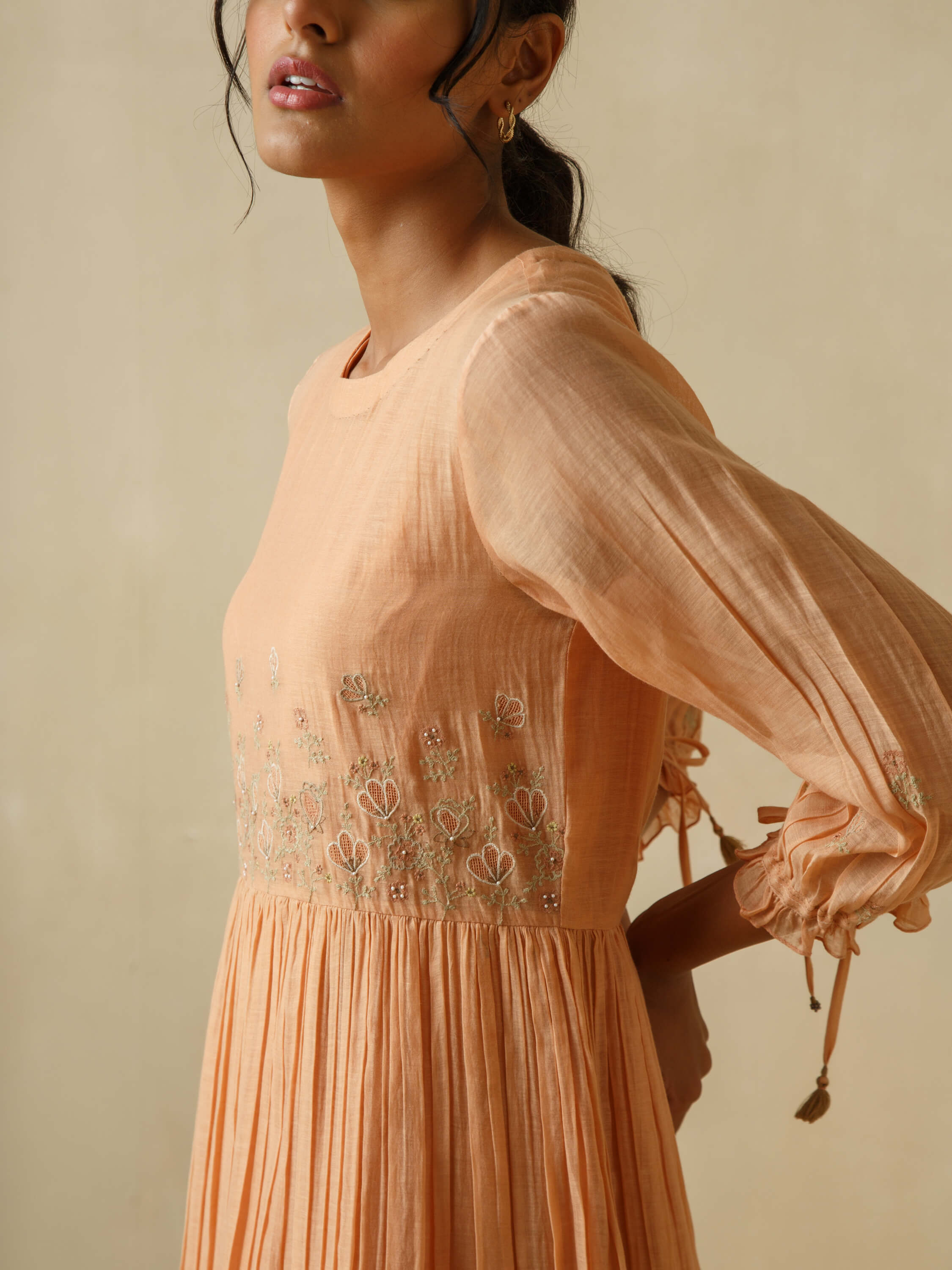 Cantaloupe Patchwork Midi Dress - Image 7
