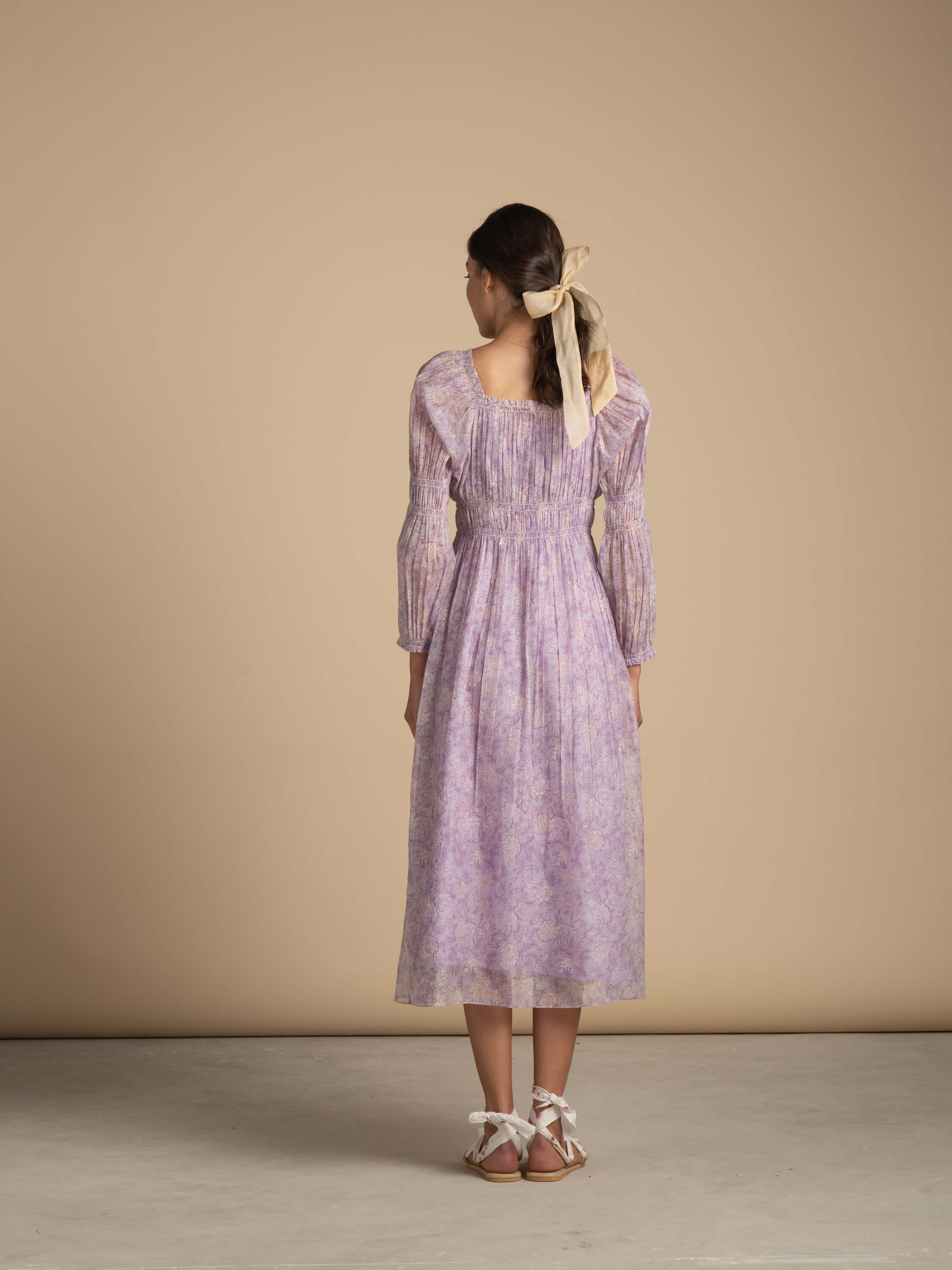 Lilac Jardin Dress - BunaStudio