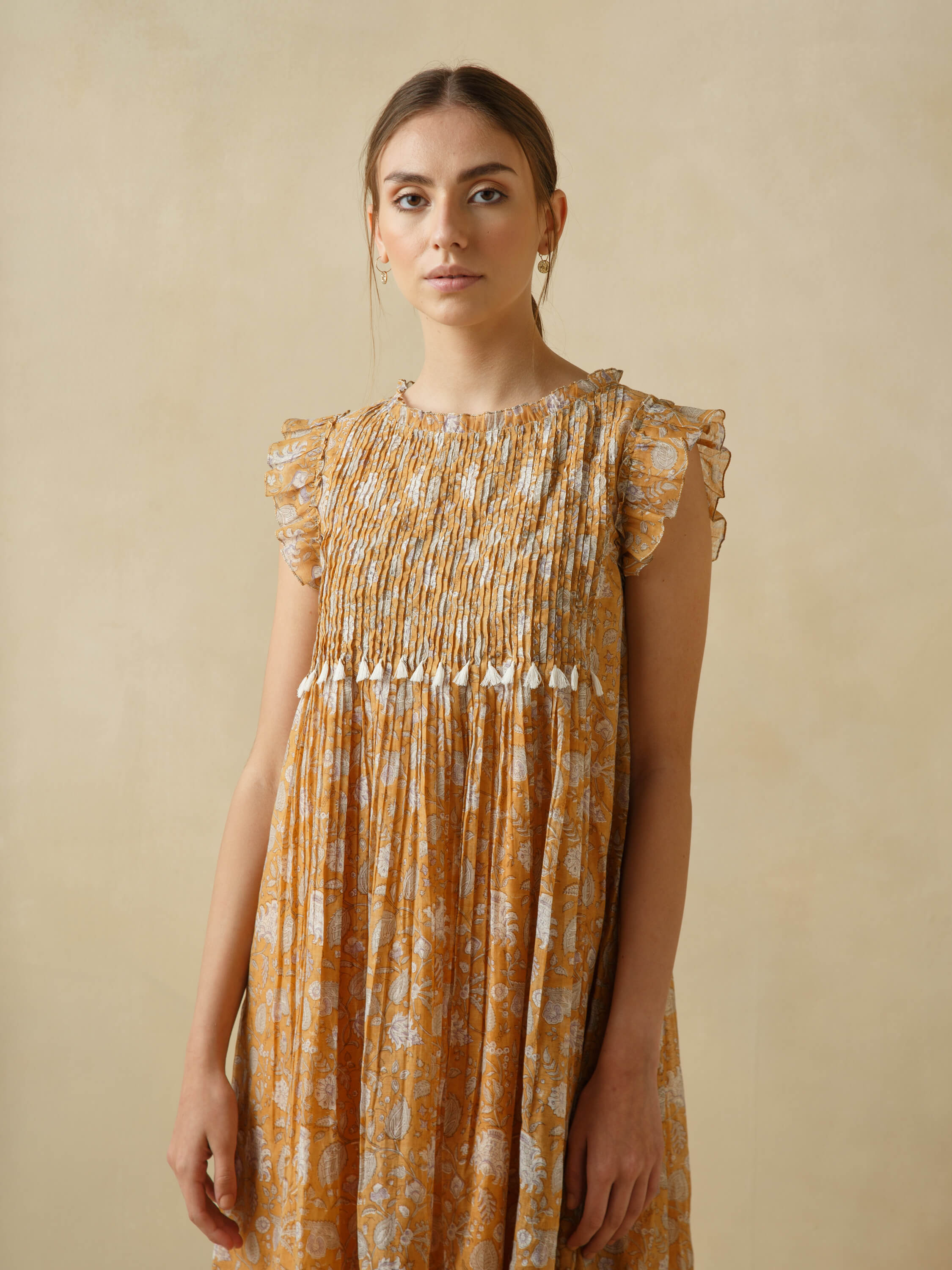 Odyssey Ruffle Midi Dress - Image 6