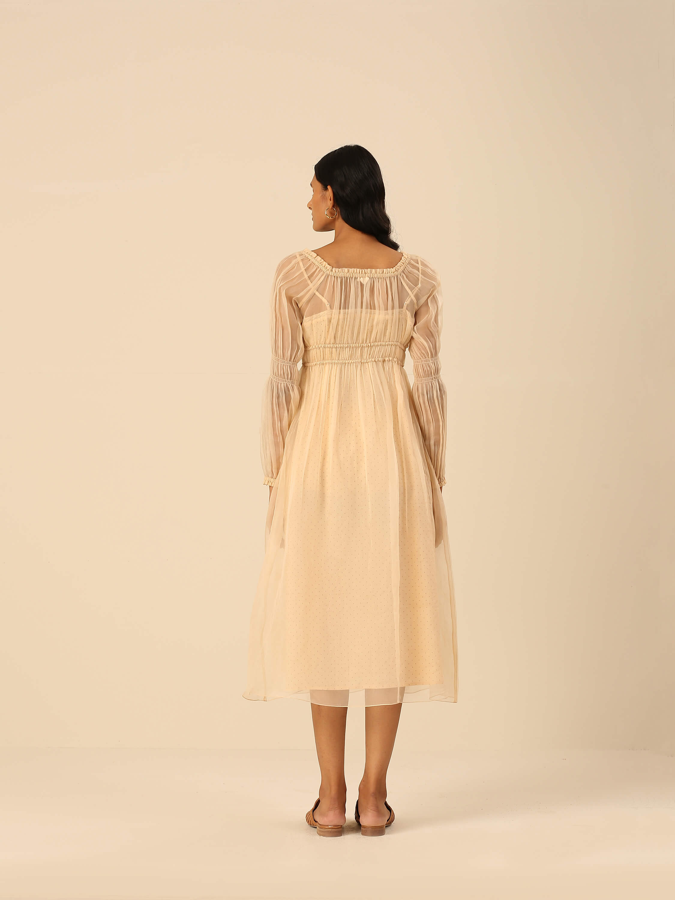 Paperwings Organza Midi Dress - Image 4