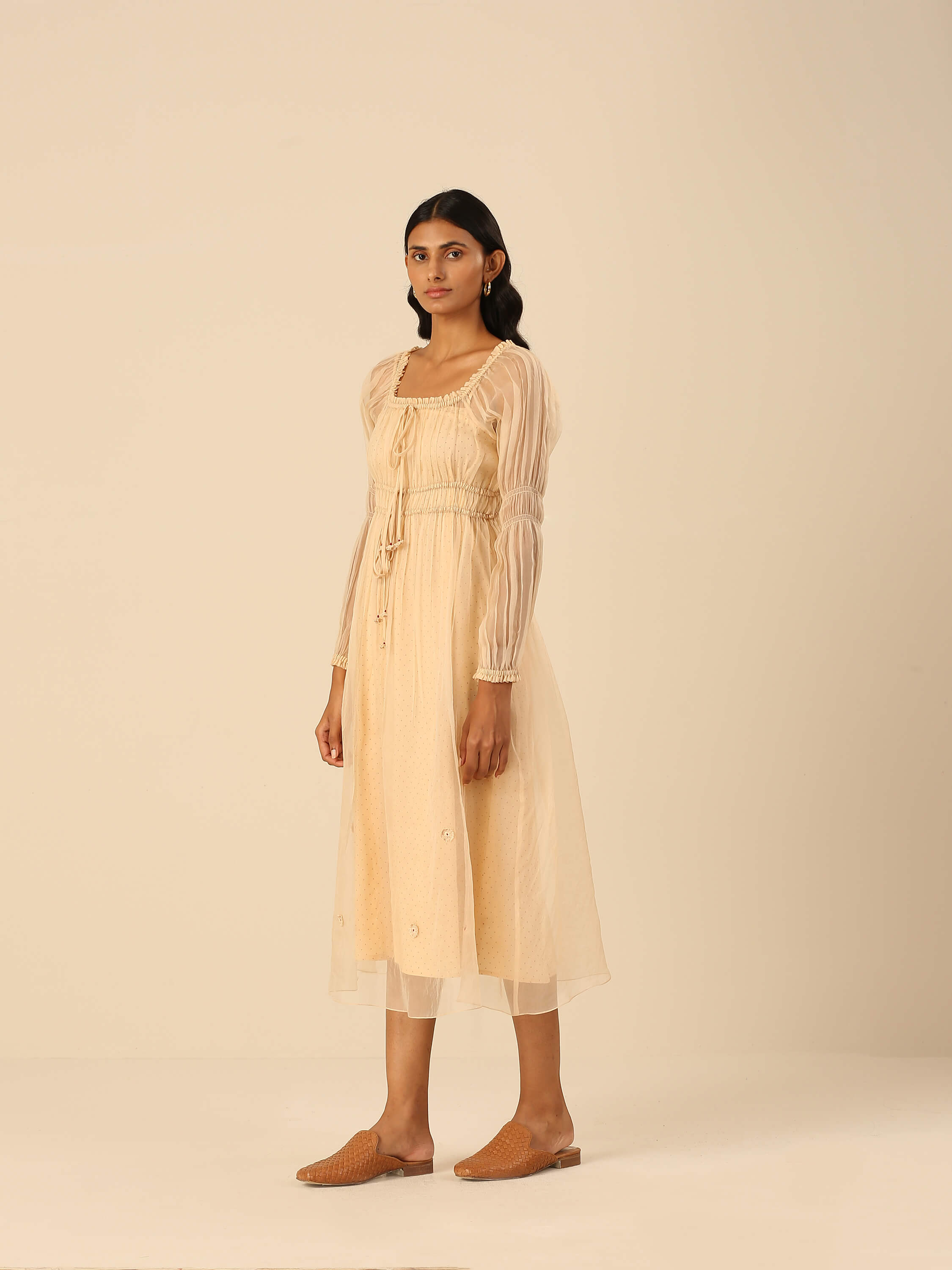 Paperwings Organza Midi Dress - Image 3