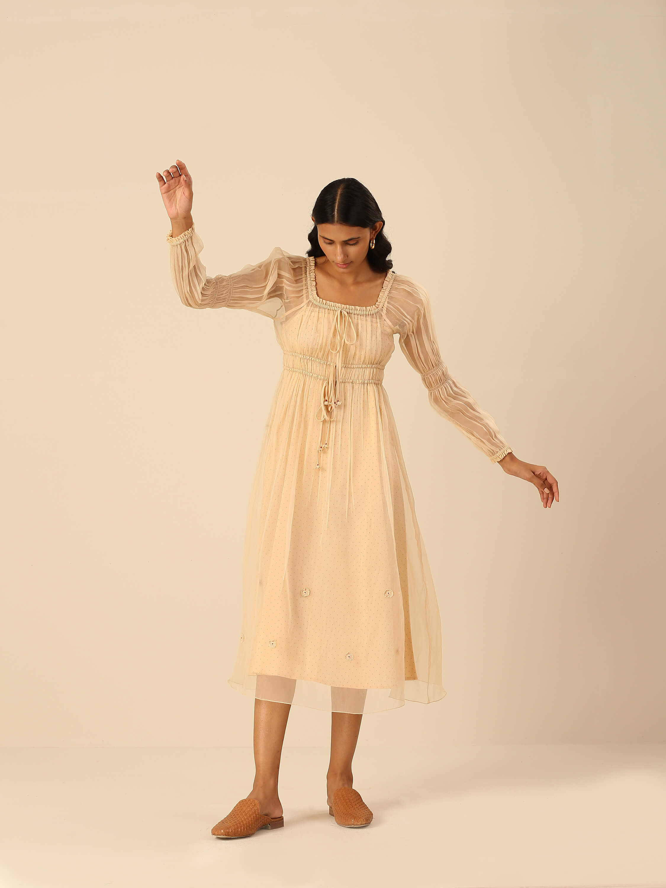 Paperwings Organza Midi Dress - Image 2