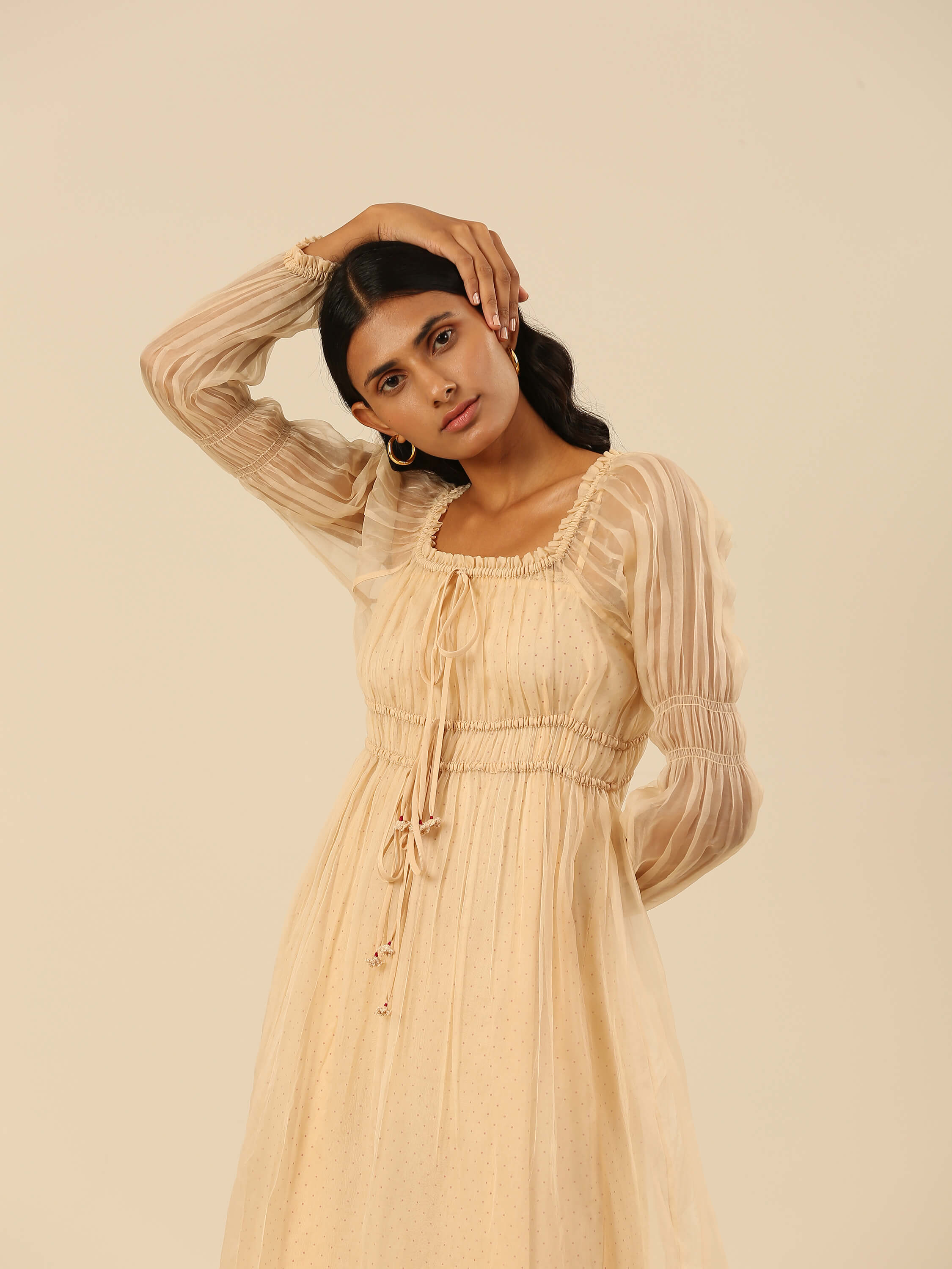 Paperwings Organza Midi Dress - Image 5